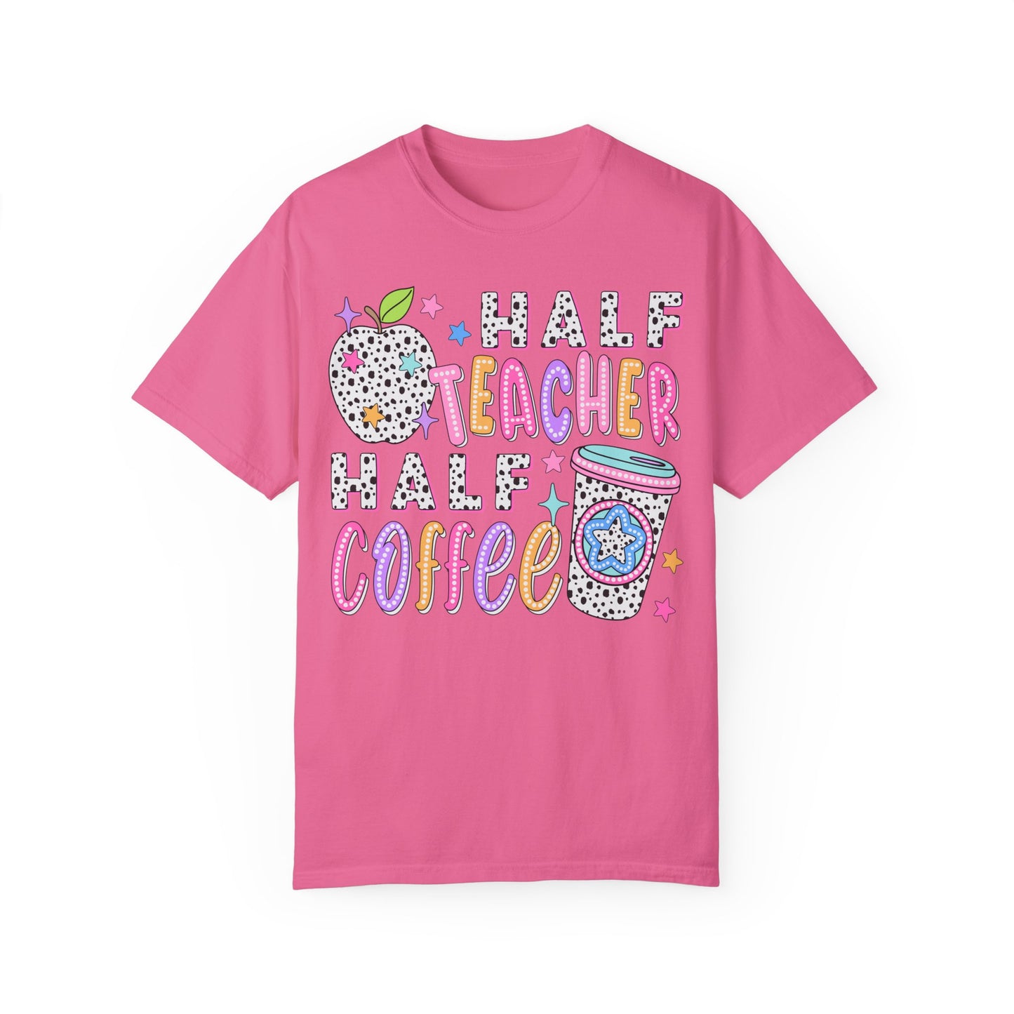 Dalmatian Dot Half Teacher Half Coffee Tee