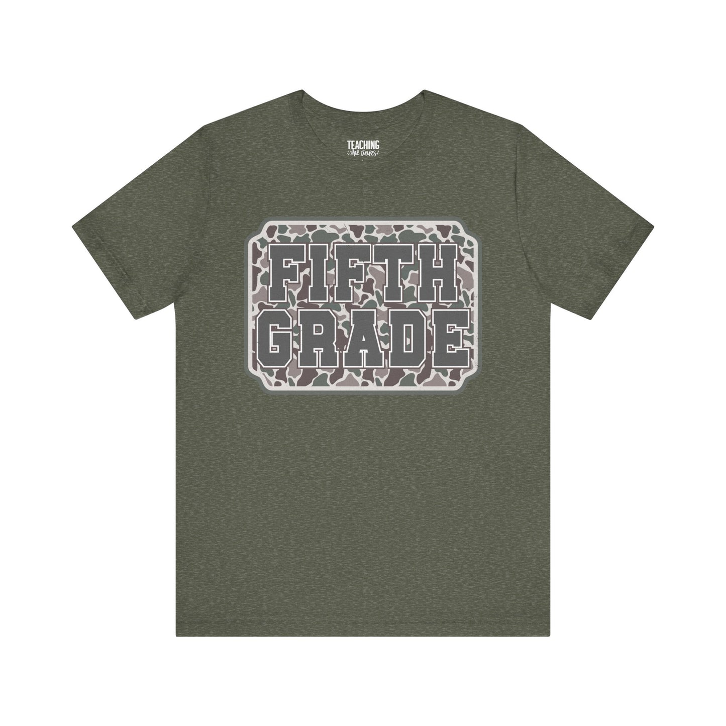 Camo Cutie: Fifth Grade Tee