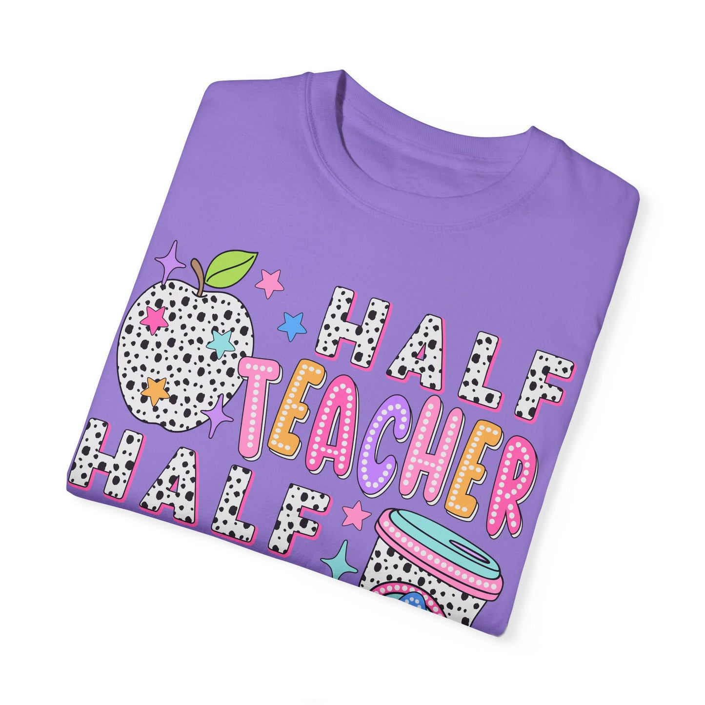 Dalmatian Dot Half Teacher Half Coffee Tee