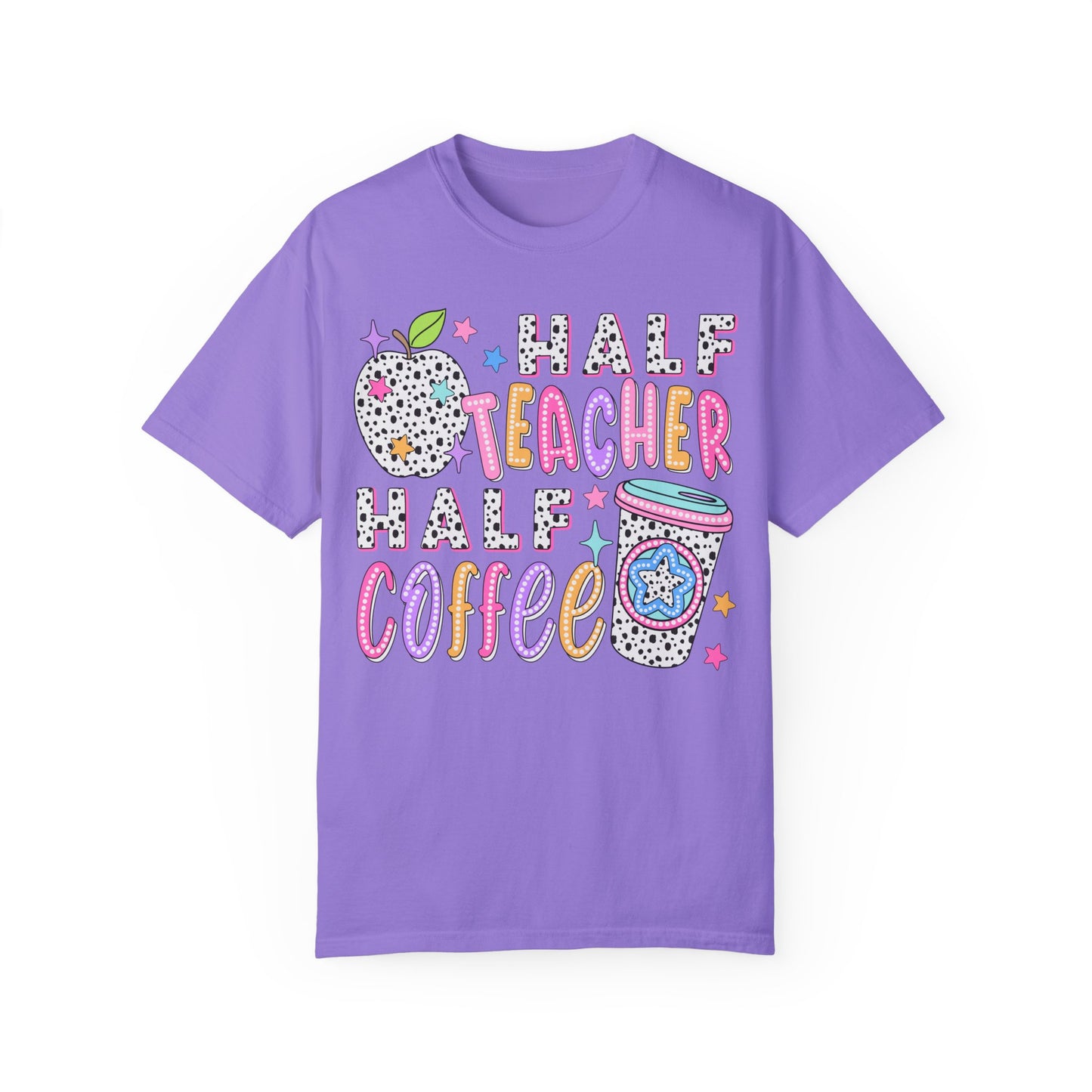 Dalmatian Dot Half Teacher Half Coffee Tee