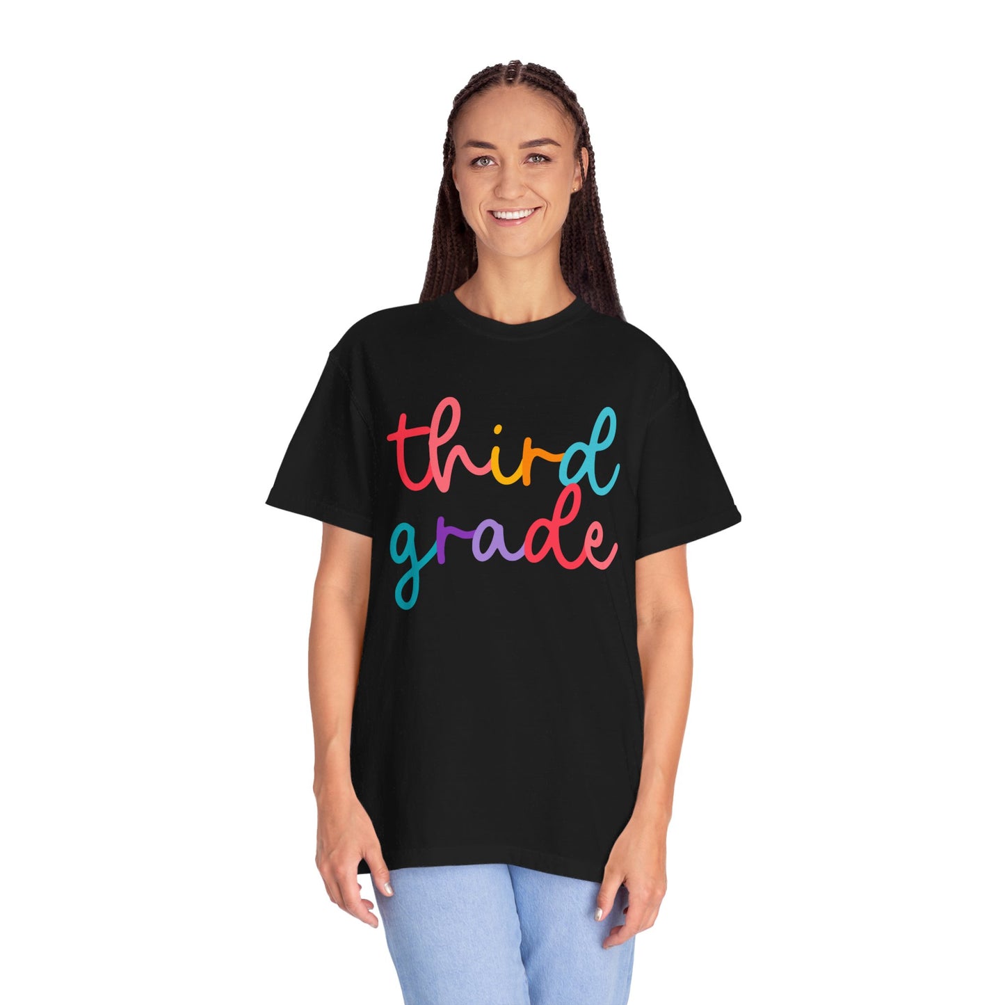 3rd Grade Colorful Cursive Tee