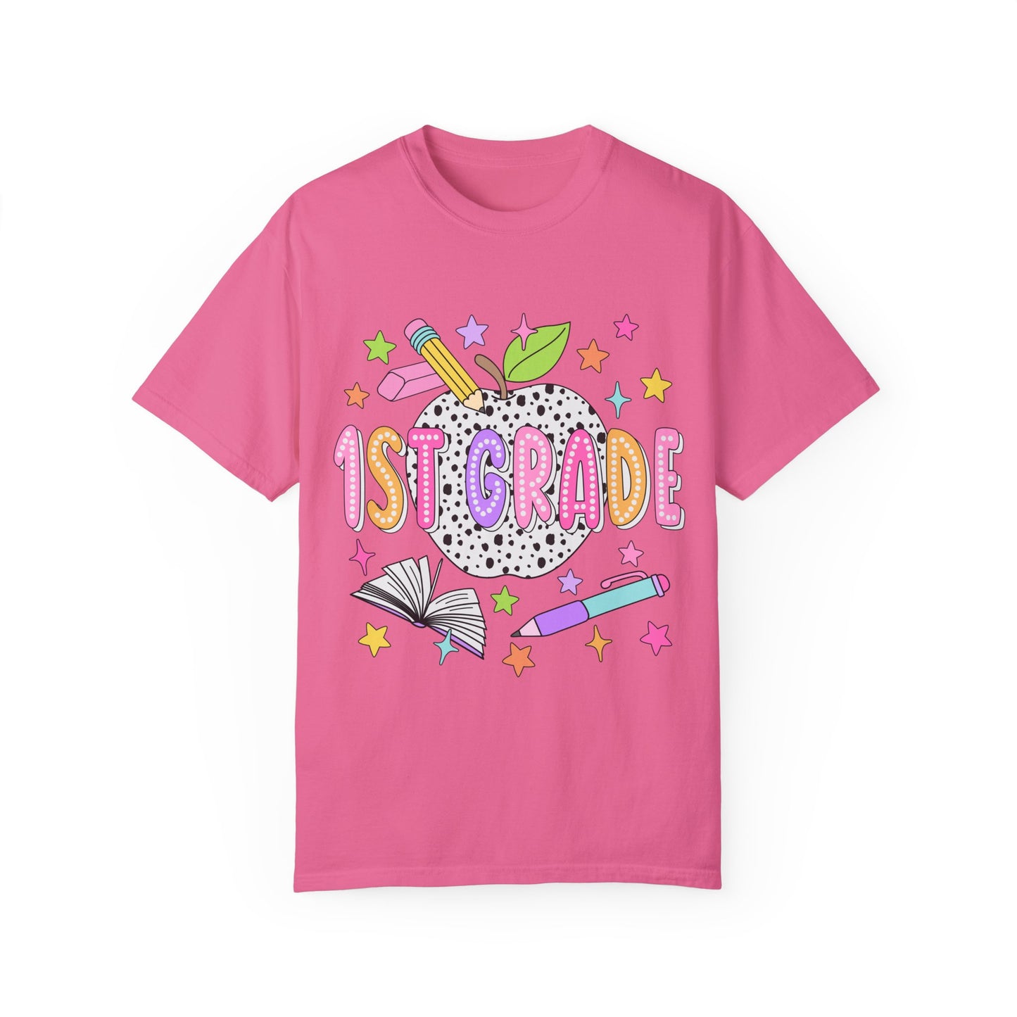 1st Grade Dalmatian Dot Teacher Tee