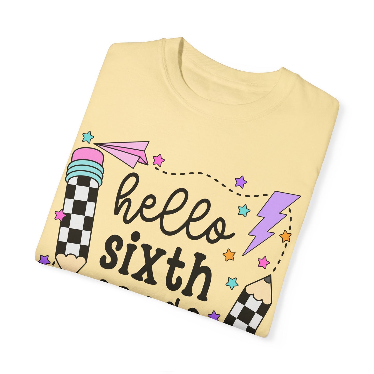 Hello 6th Grade Teacher Tee