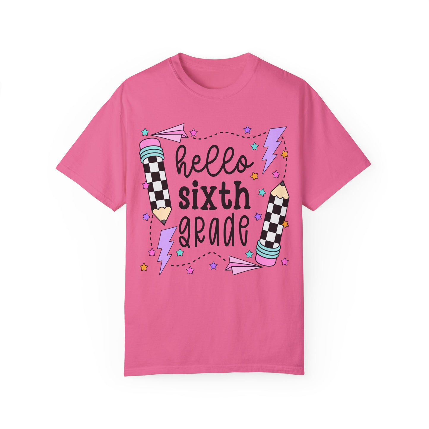 Hello 6th Grade Teacher Tee