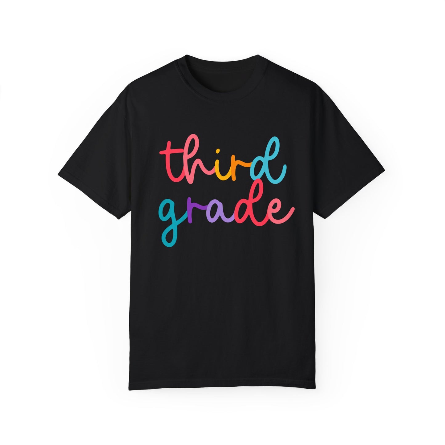 3rd Grade Colorful Cursive Tee