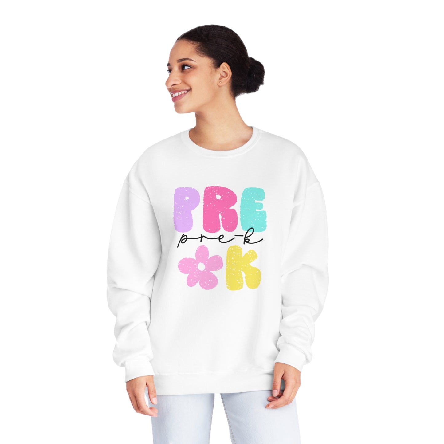 Pre-K Flower Power Teacher Crewneck Sweatshirt