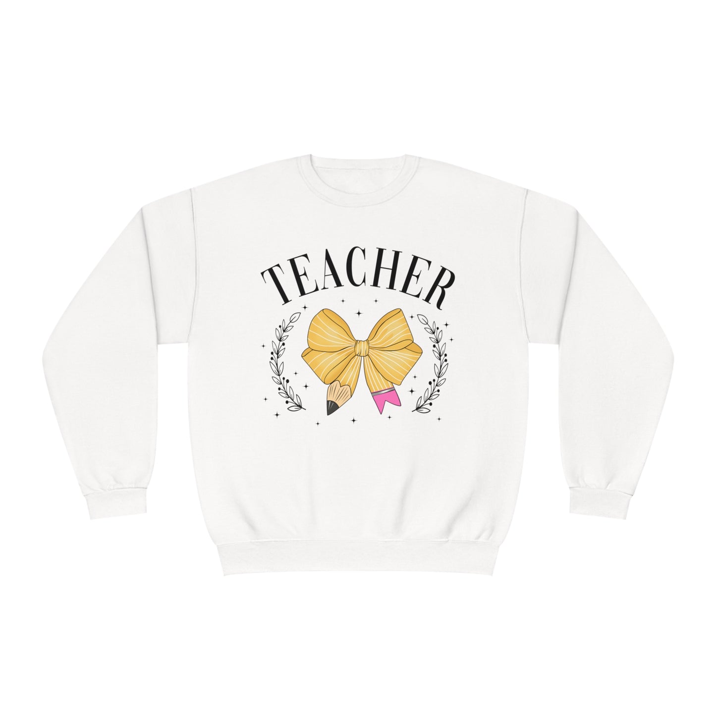 Teacher Bow Crewneck Sweatshirt