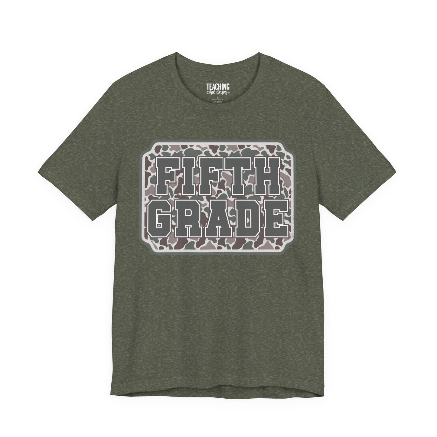 Camo Cutie: Fifth Grade Tee