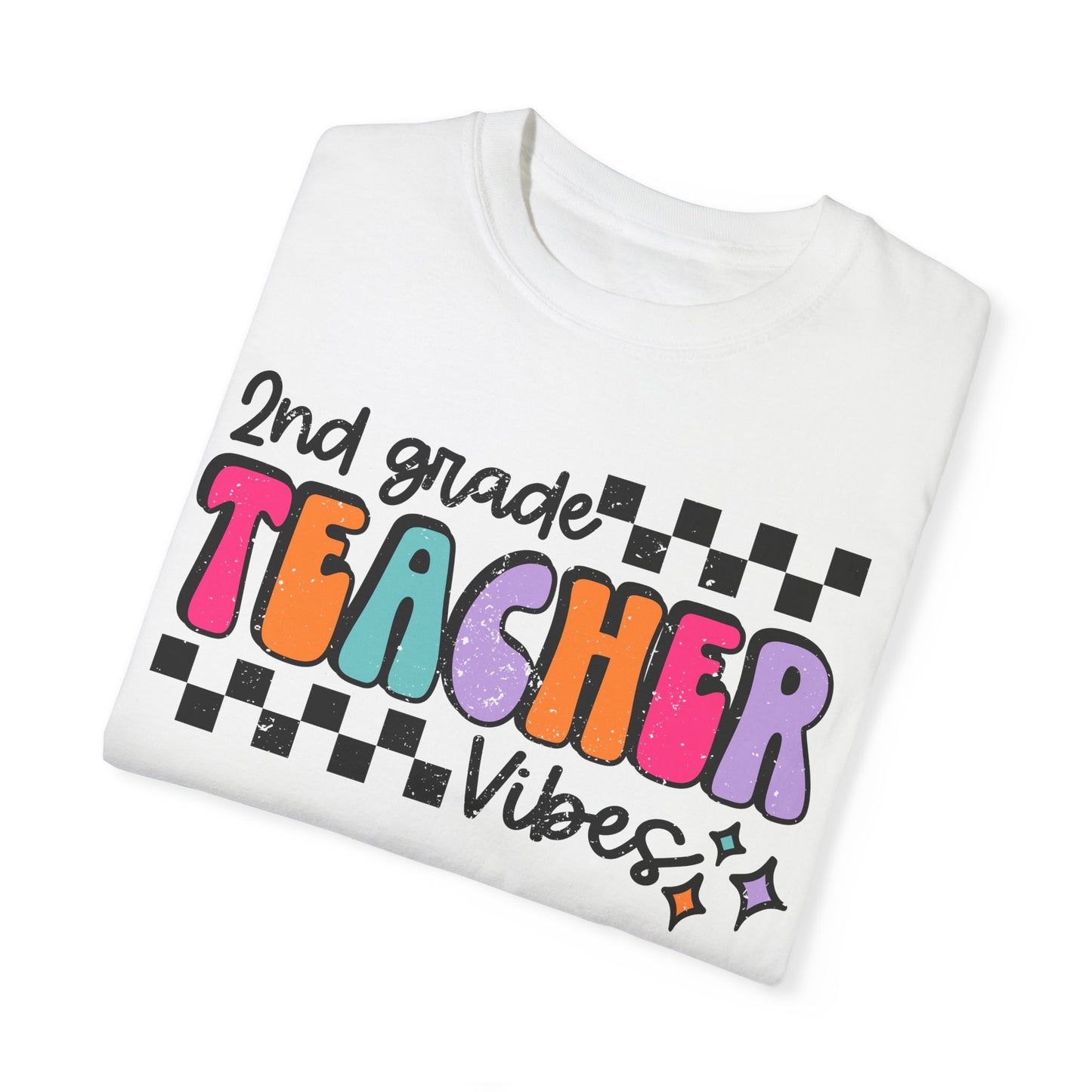 2nd Grade Teacher Vibes Tee