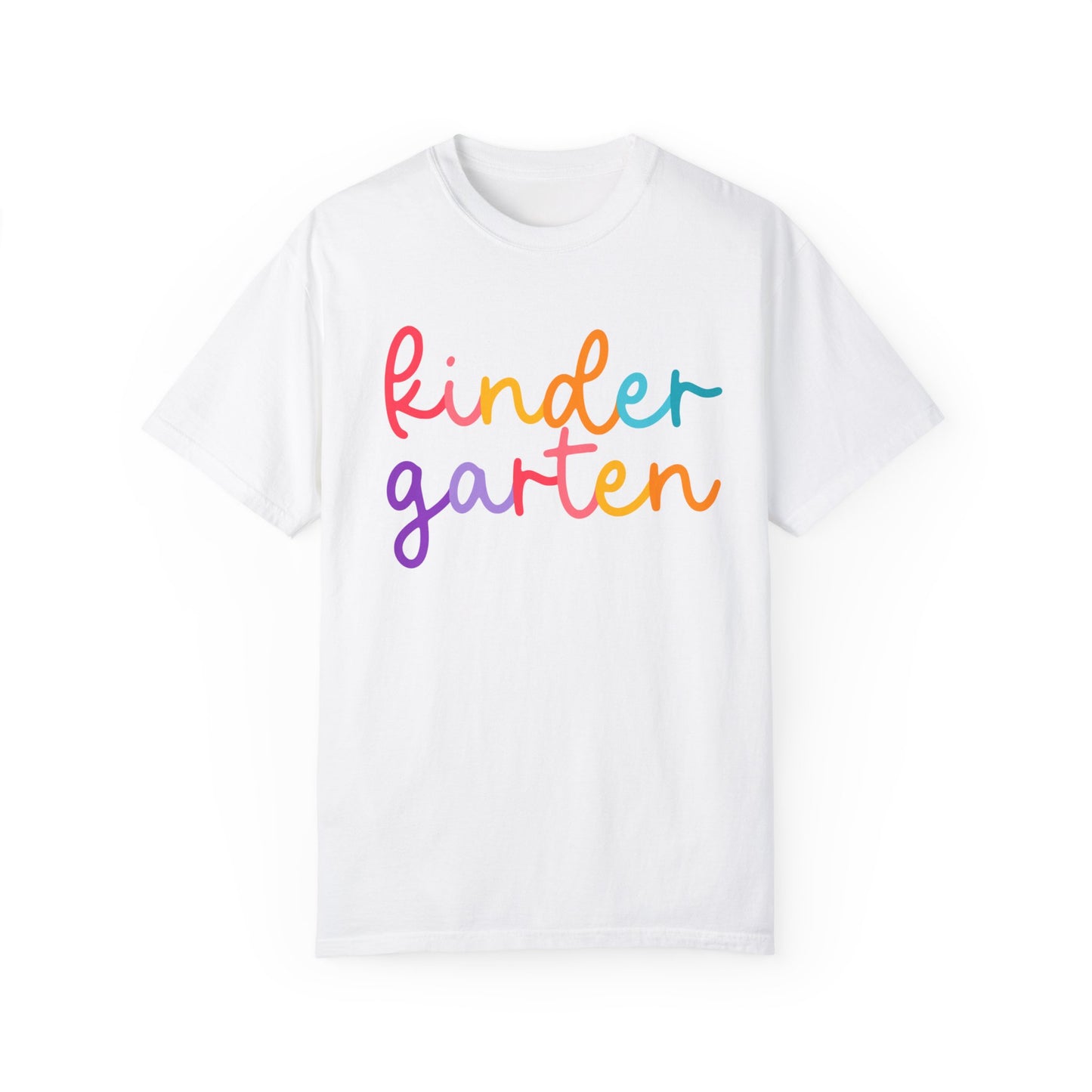 Kindergarten Colorful Cursive Tee