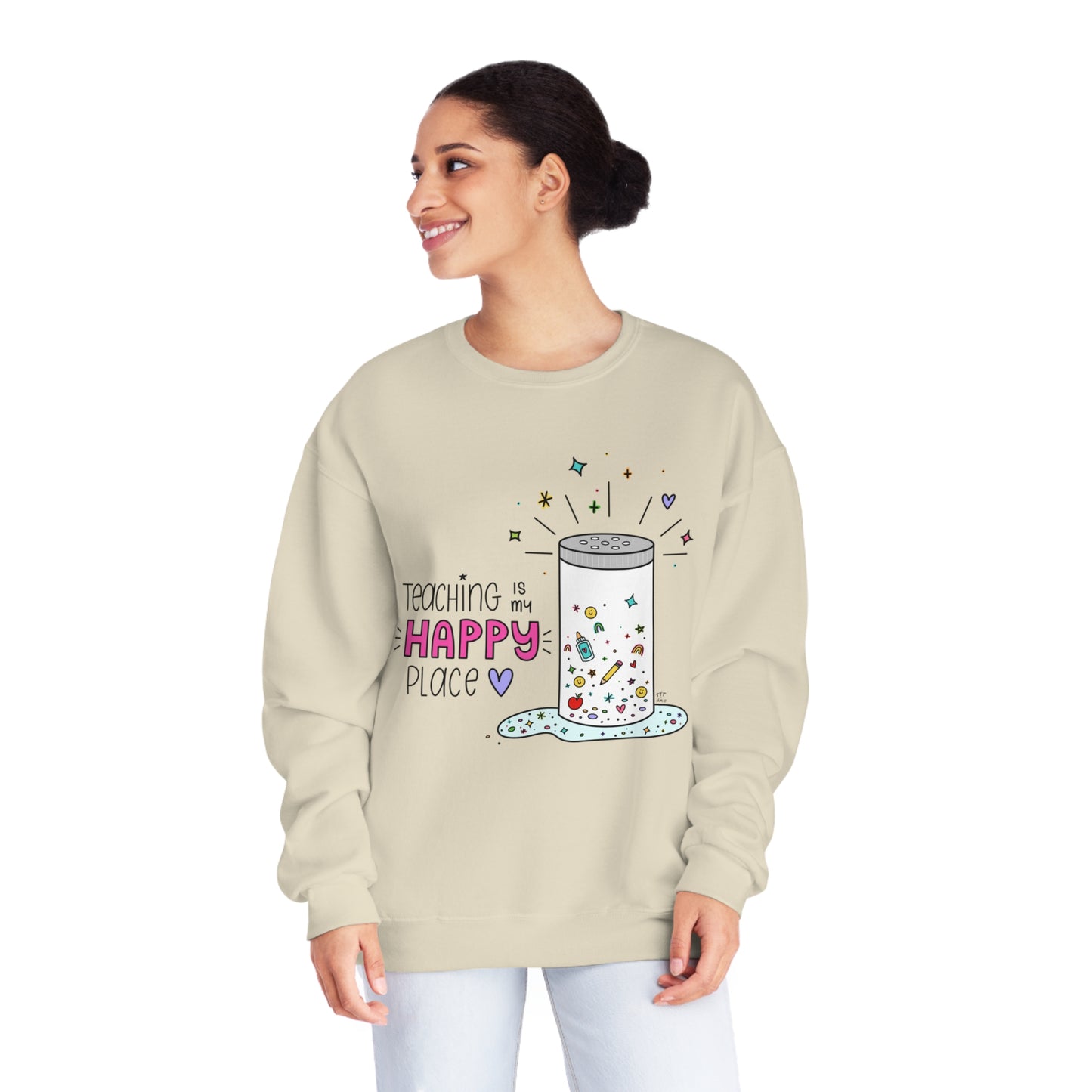Teaching Is My Happy Place Sweatshirt
