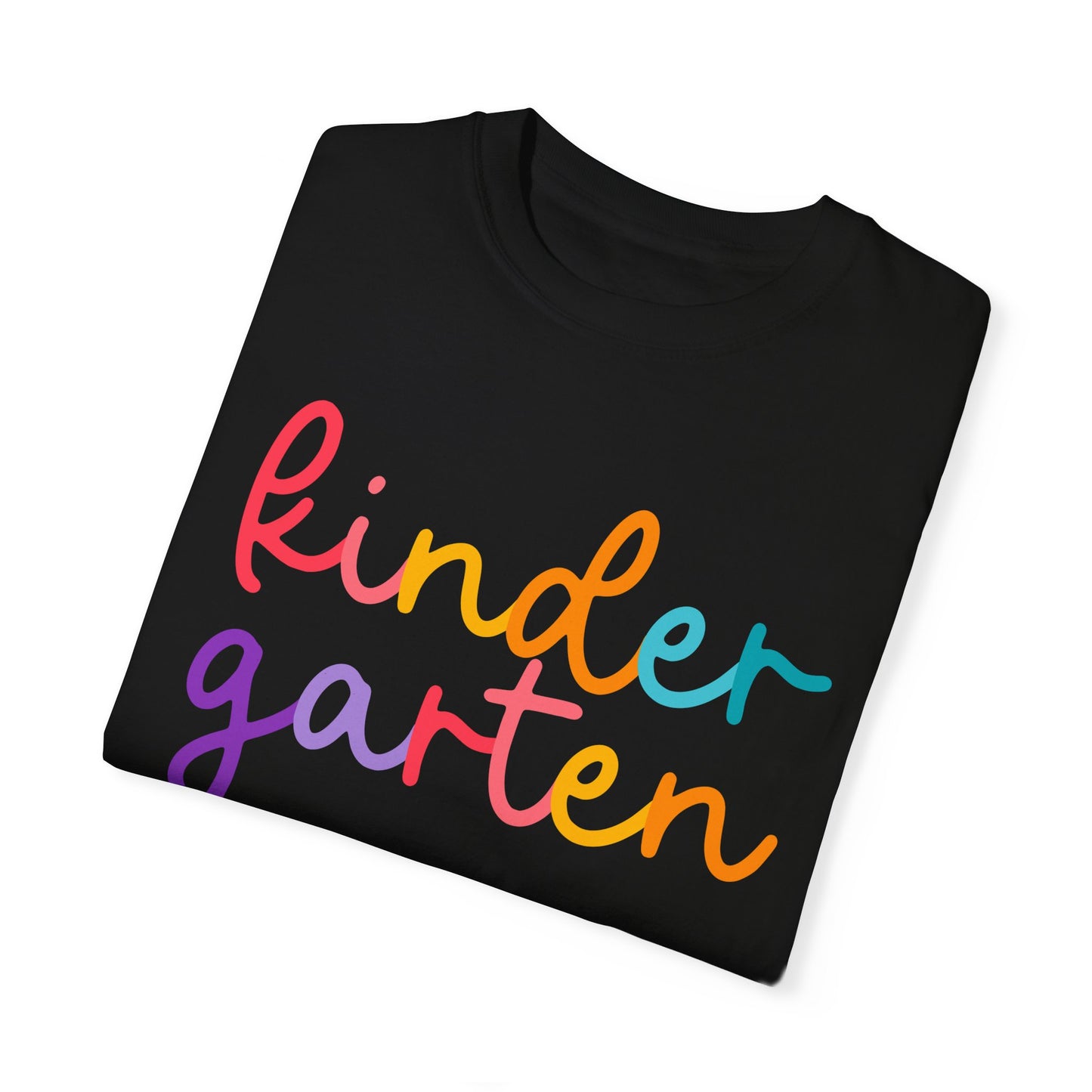 Kindergarten Colorful Cursive Tee