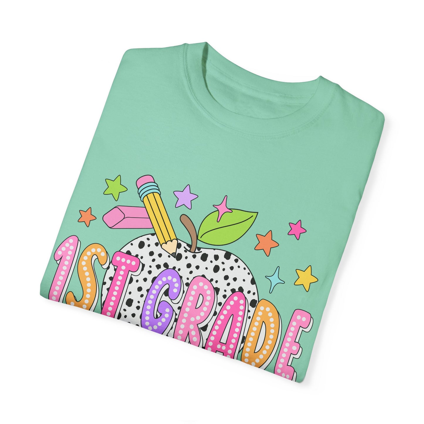 1st Grade Dalmatian Dot Teacher Tee