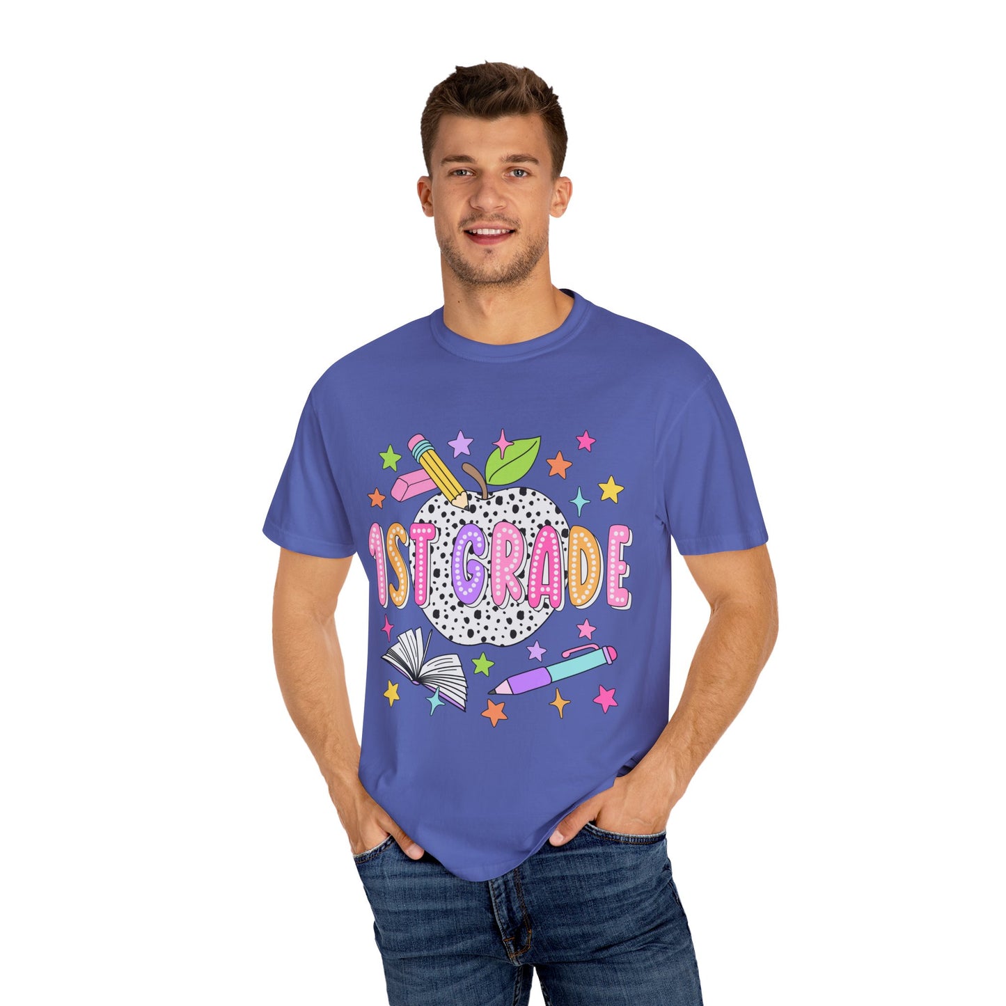 1st Grade Dalmatian Dot Teacher Tee