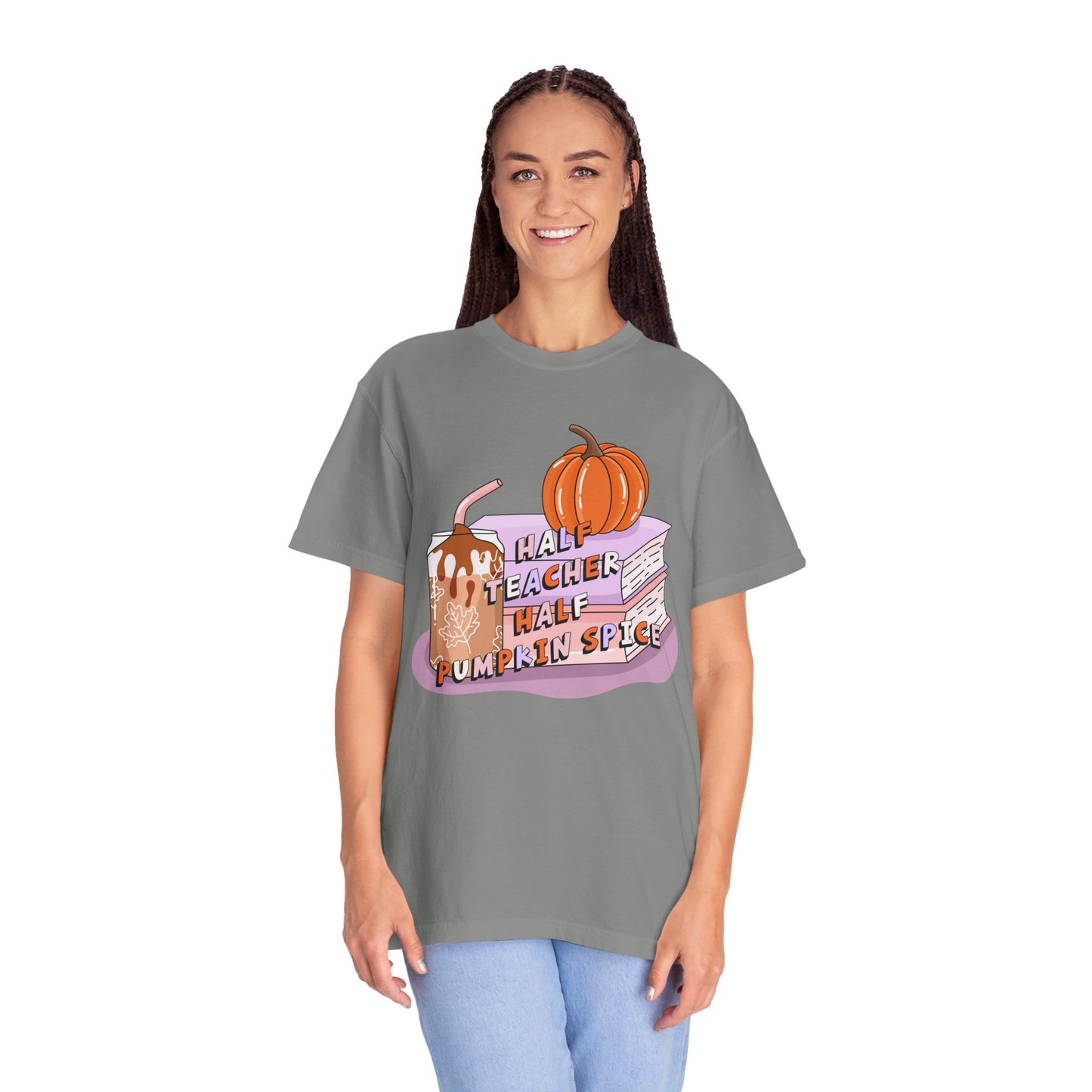 Half Teacher Half Pumpkin Spice Tee