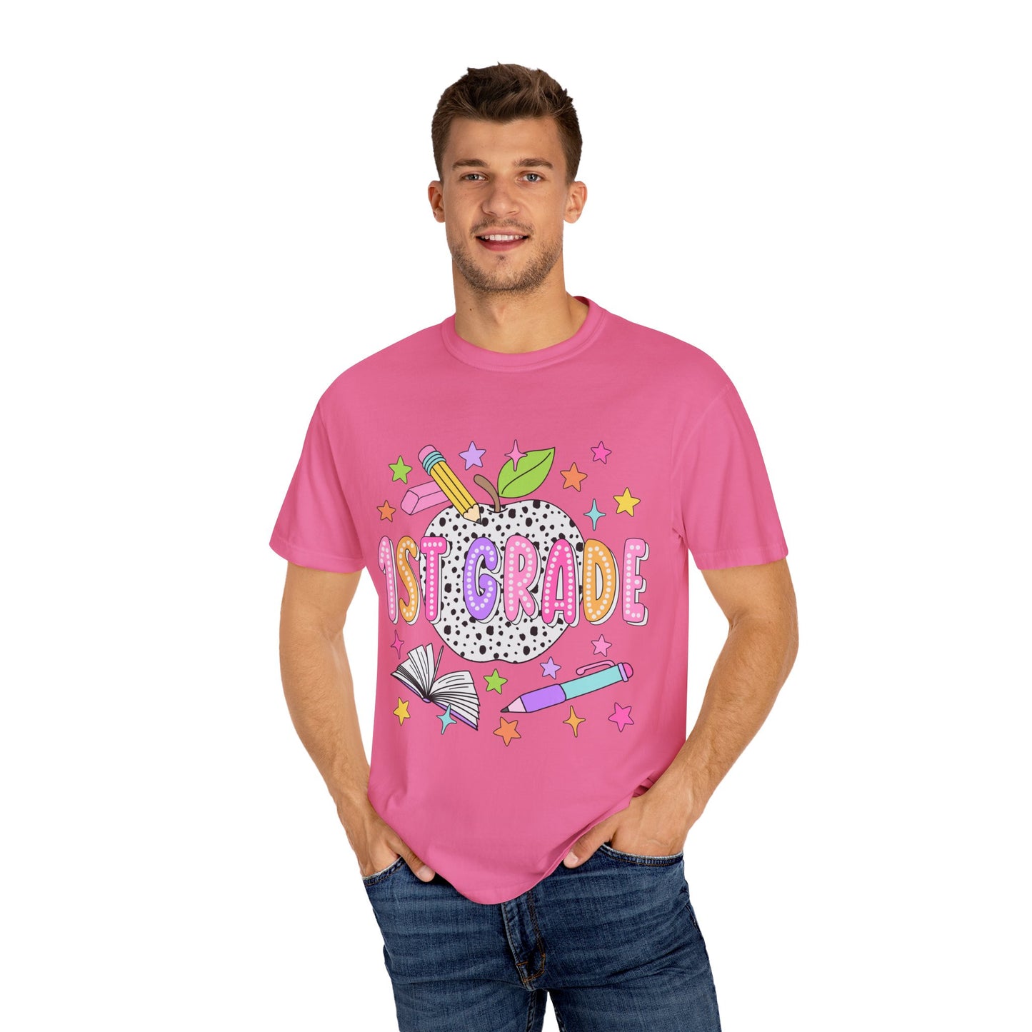 1st Grade Dalmatian Dot Teacher Tee