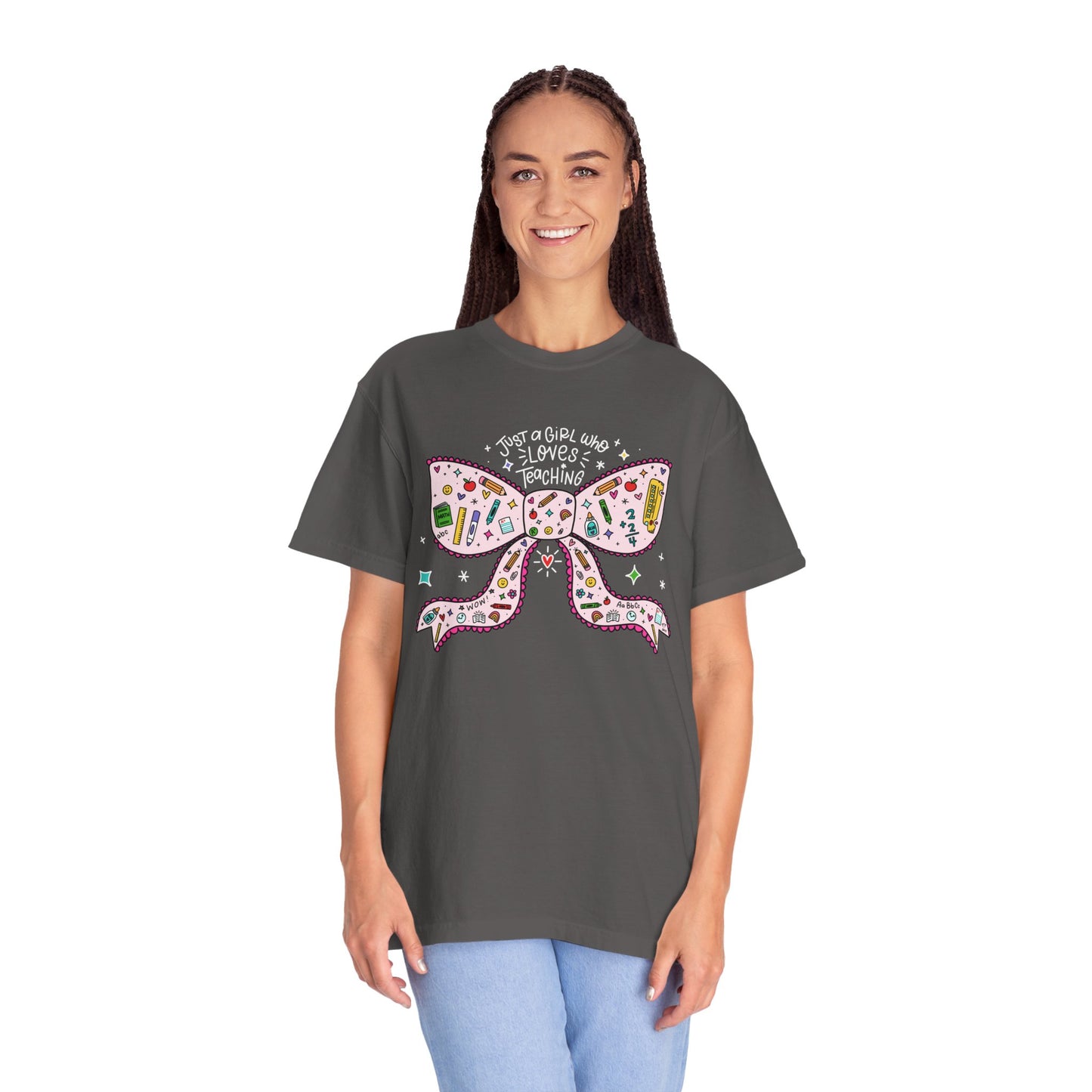 Just A Girl Who Loves Teaching (Pink) Tee