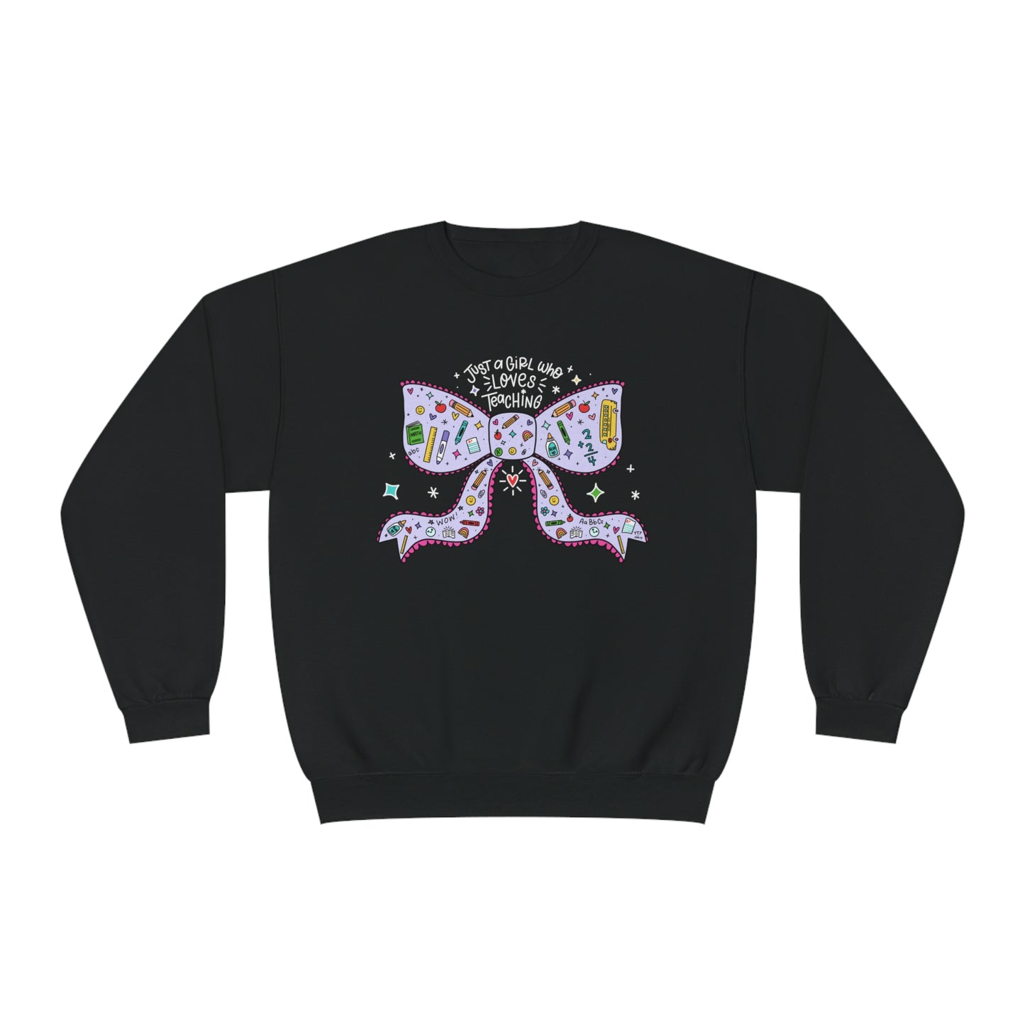 Just A Girl Who Loves Teaching (White Text + Purple) Sweatshirt
