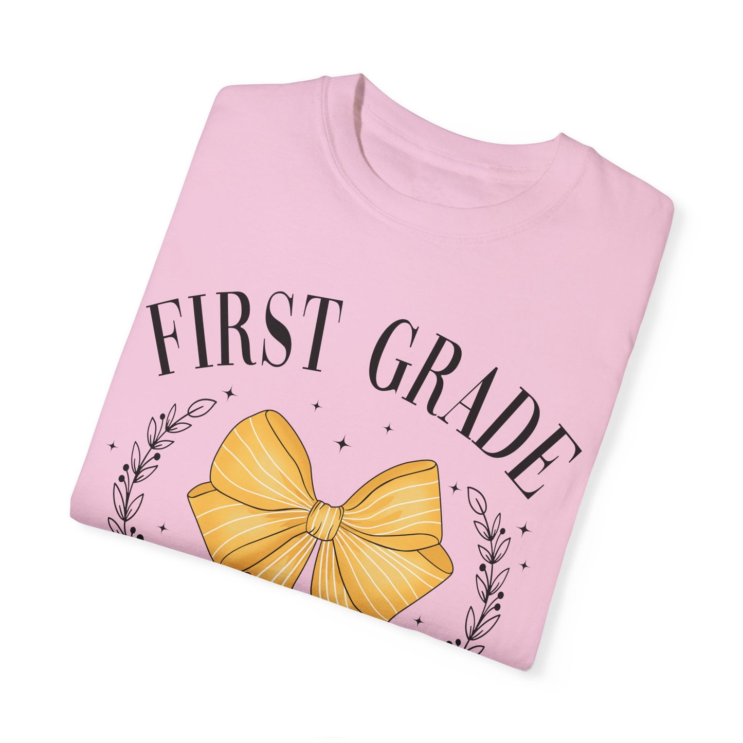 1st Grade Bow Teacher Tee