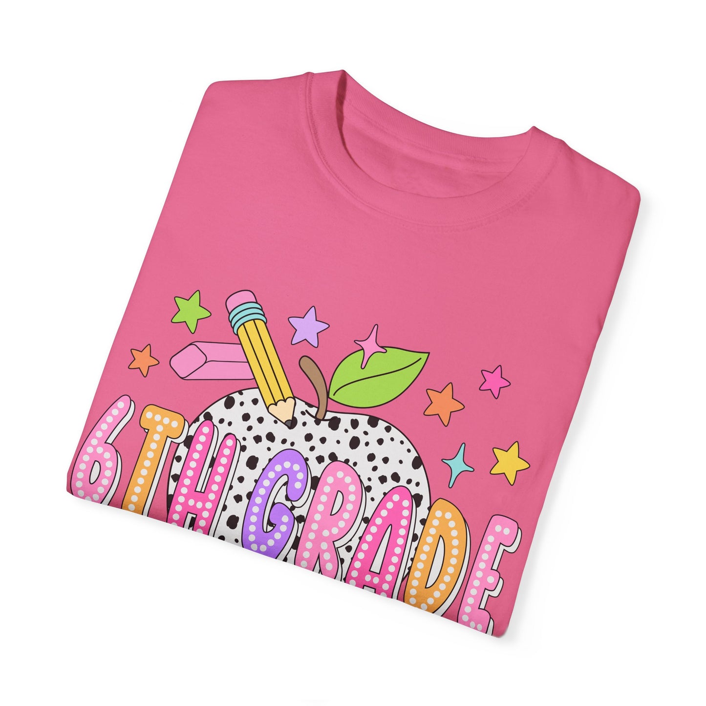 6th Grade Dalmatian Dot Teacher Tee