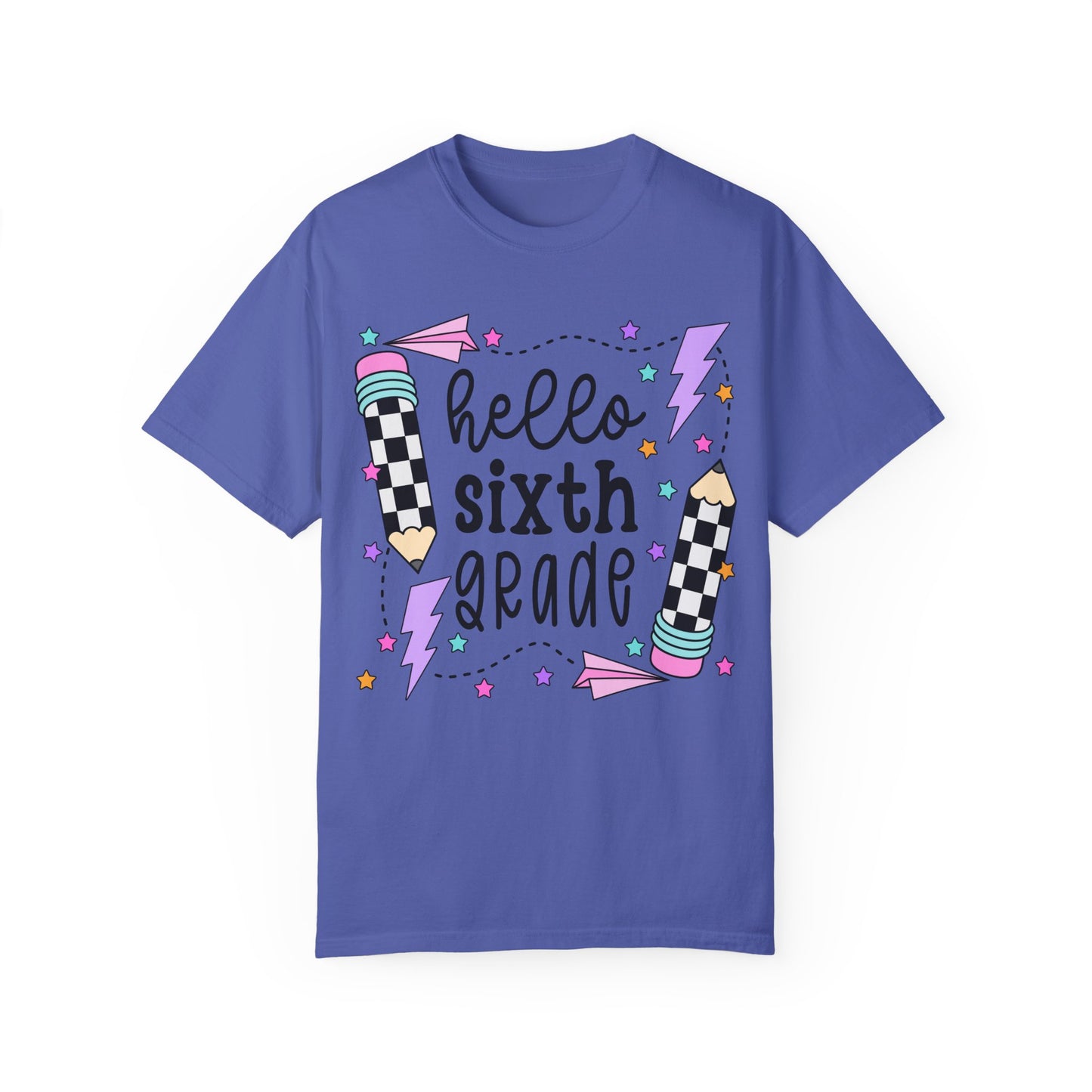 Hello 6th Grade Teacher Tee