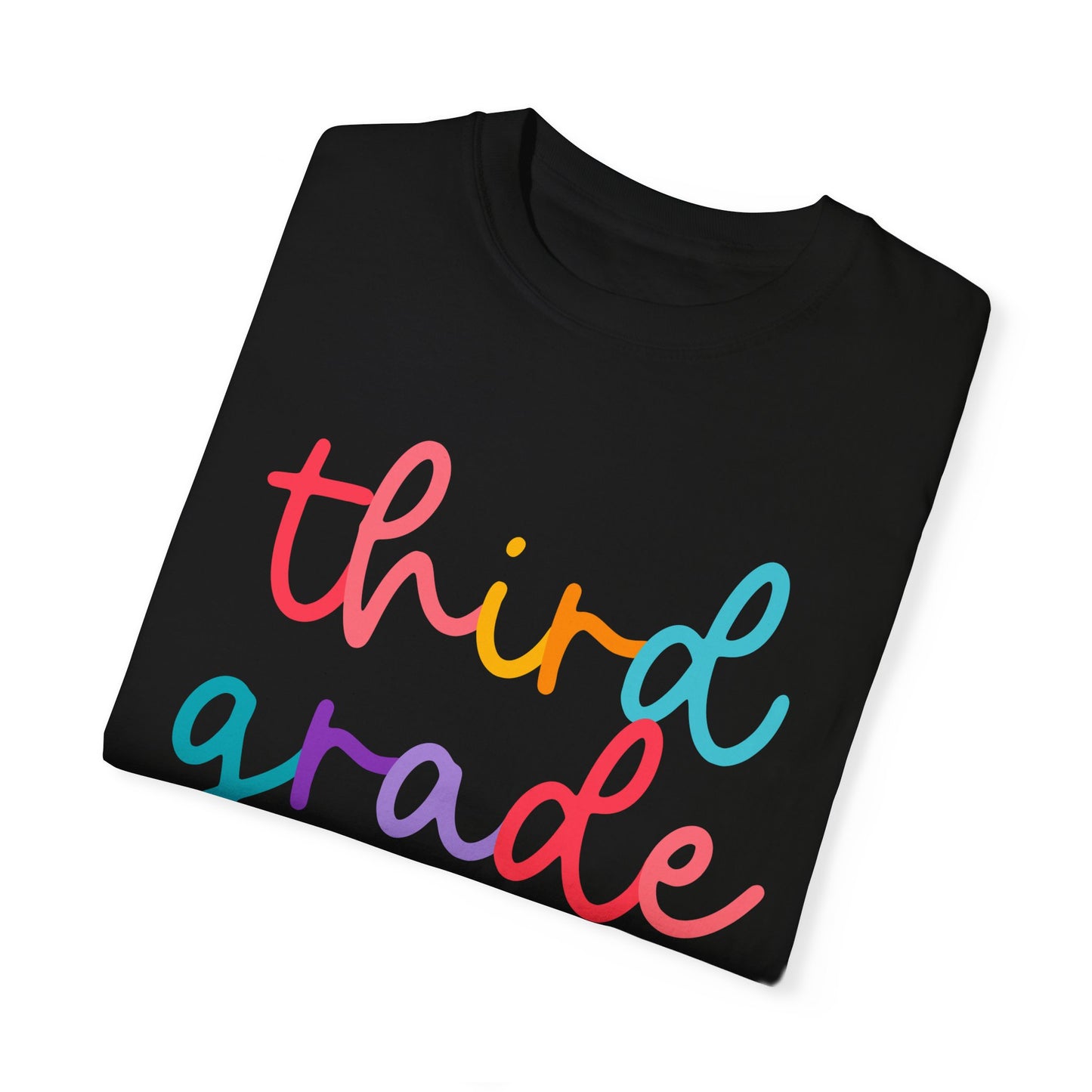3rd Grade Colorful Cursive Tee
