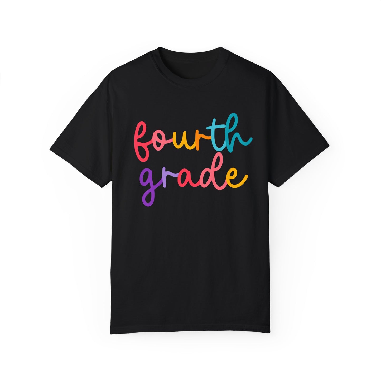 4th Grade Colorful Cursive Tee