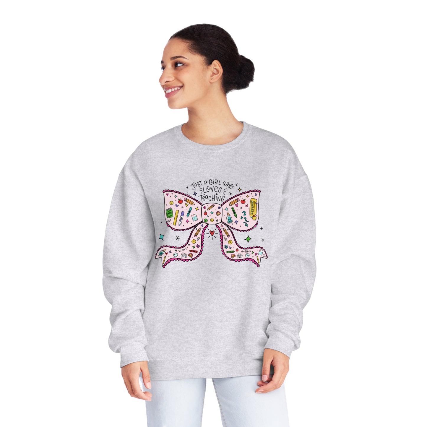 Just A Girl Who Loves Teaching (Pink) Sweatshirt
