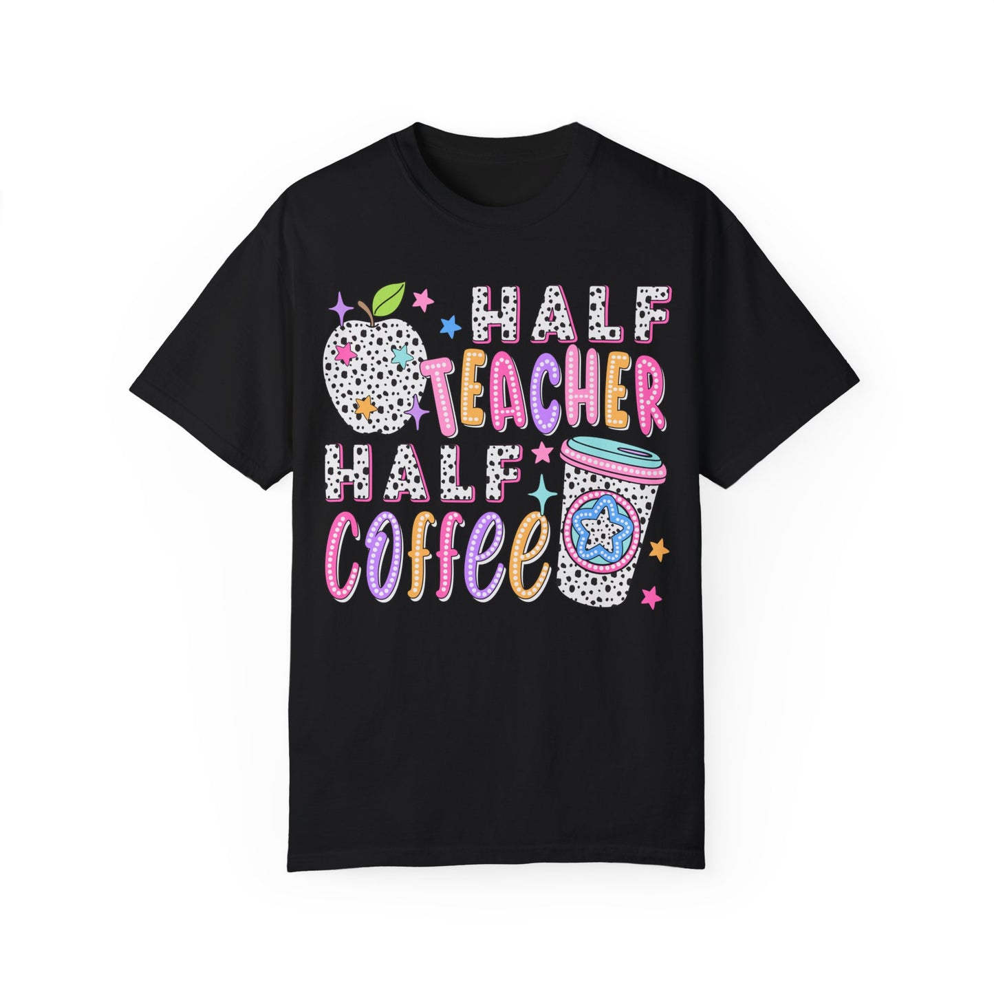 Dalmatian Dot Half Teacher Half Coffee Tee