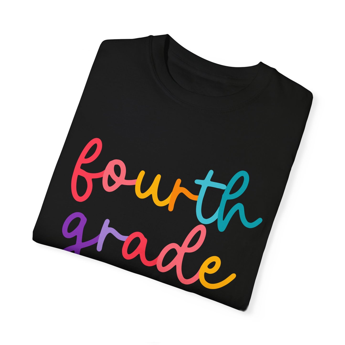 4th Grade Colorful Cursive Tee