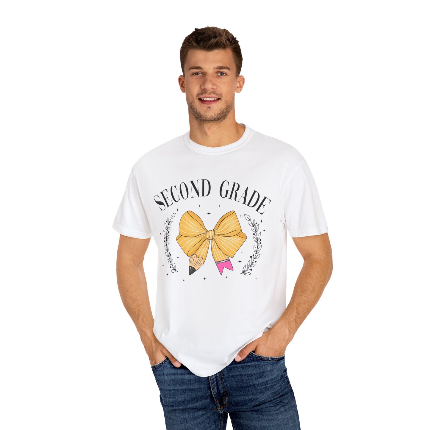 2nd Grade Bow Teacher Tee