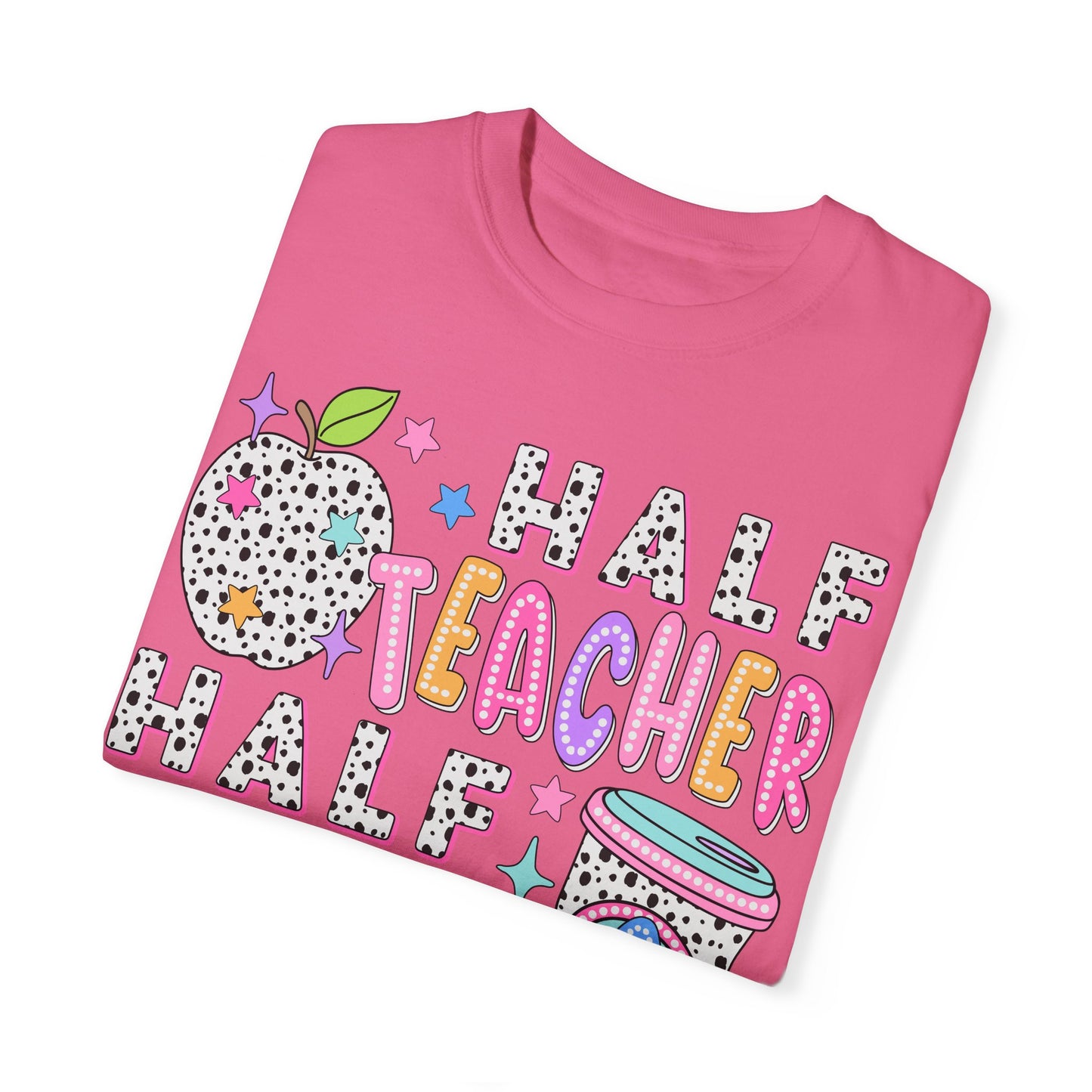 Dalmatian Dot Half Teacher Half Coffee Tee