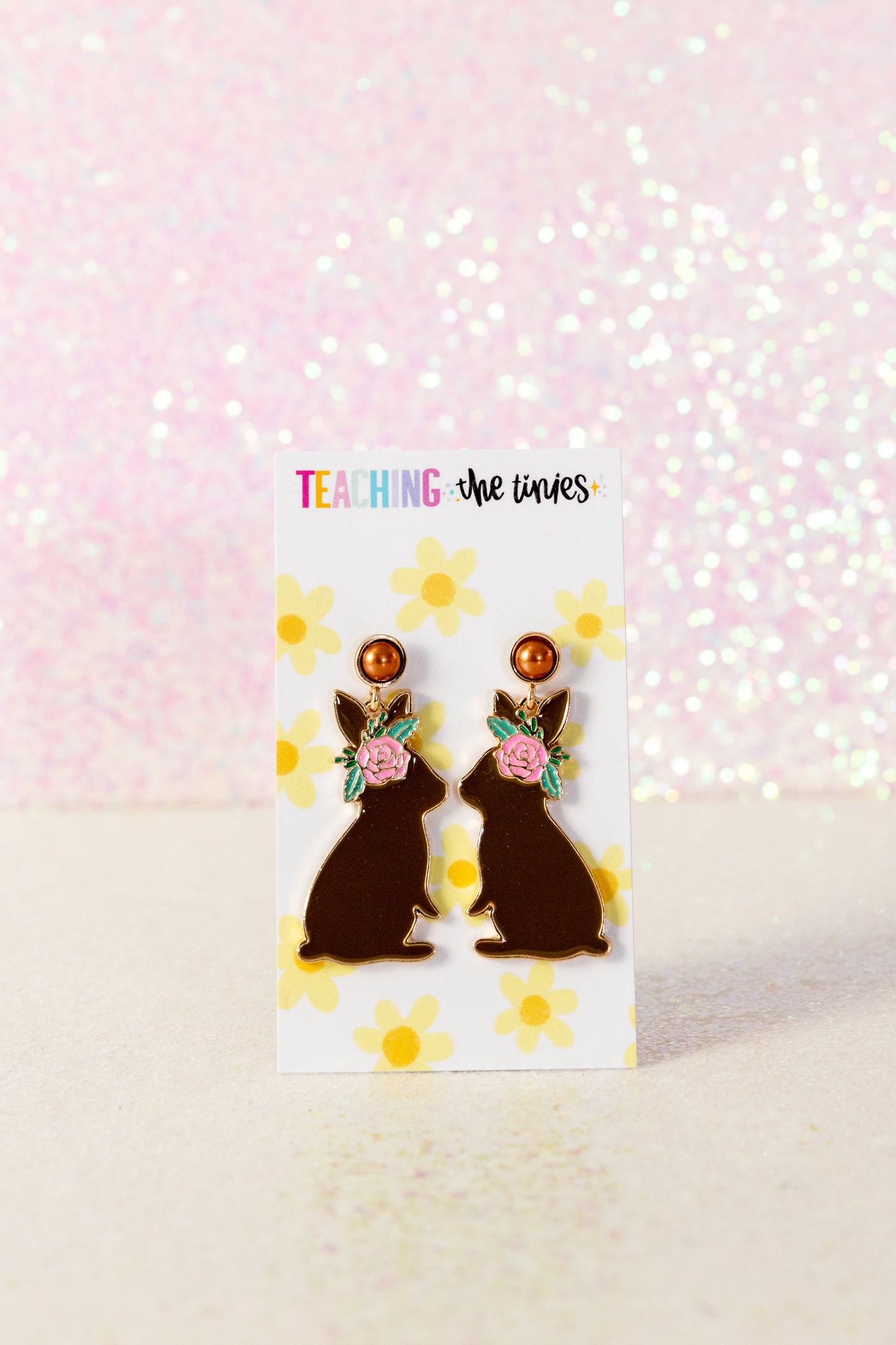 Chocolate Bunny Earrings