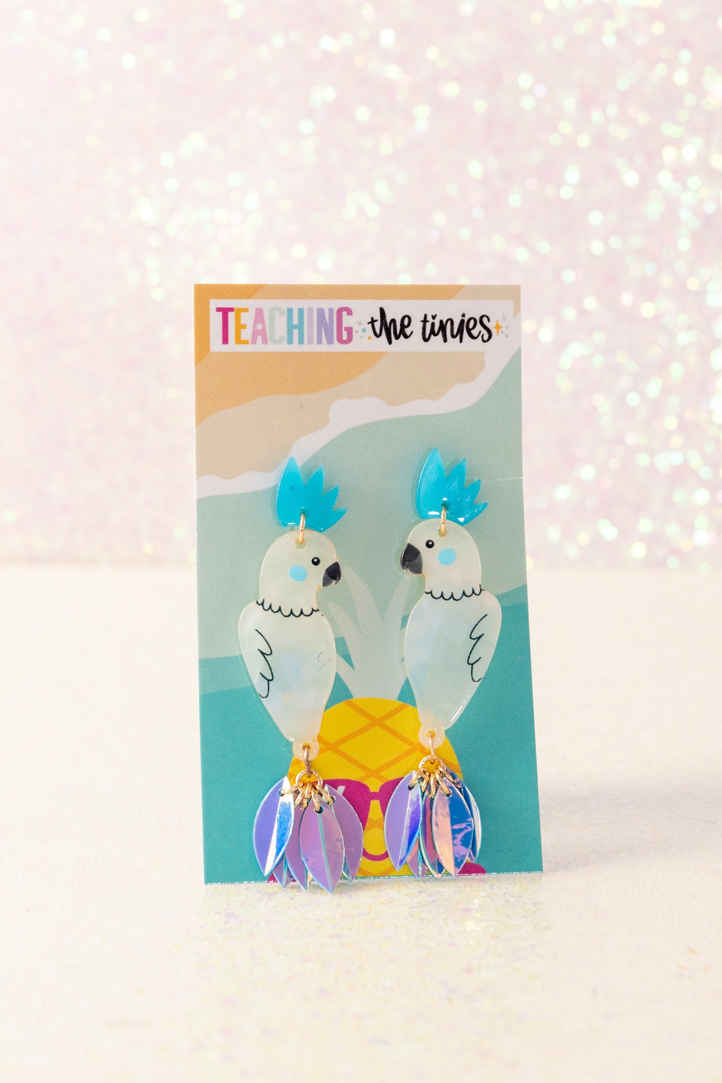 Pair of Parrots (In Blue) Earrings