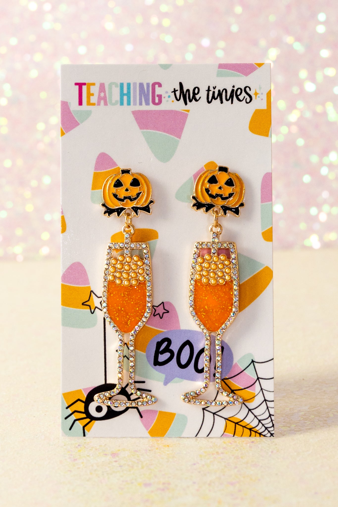 Cheers To Spooky Season Earrings