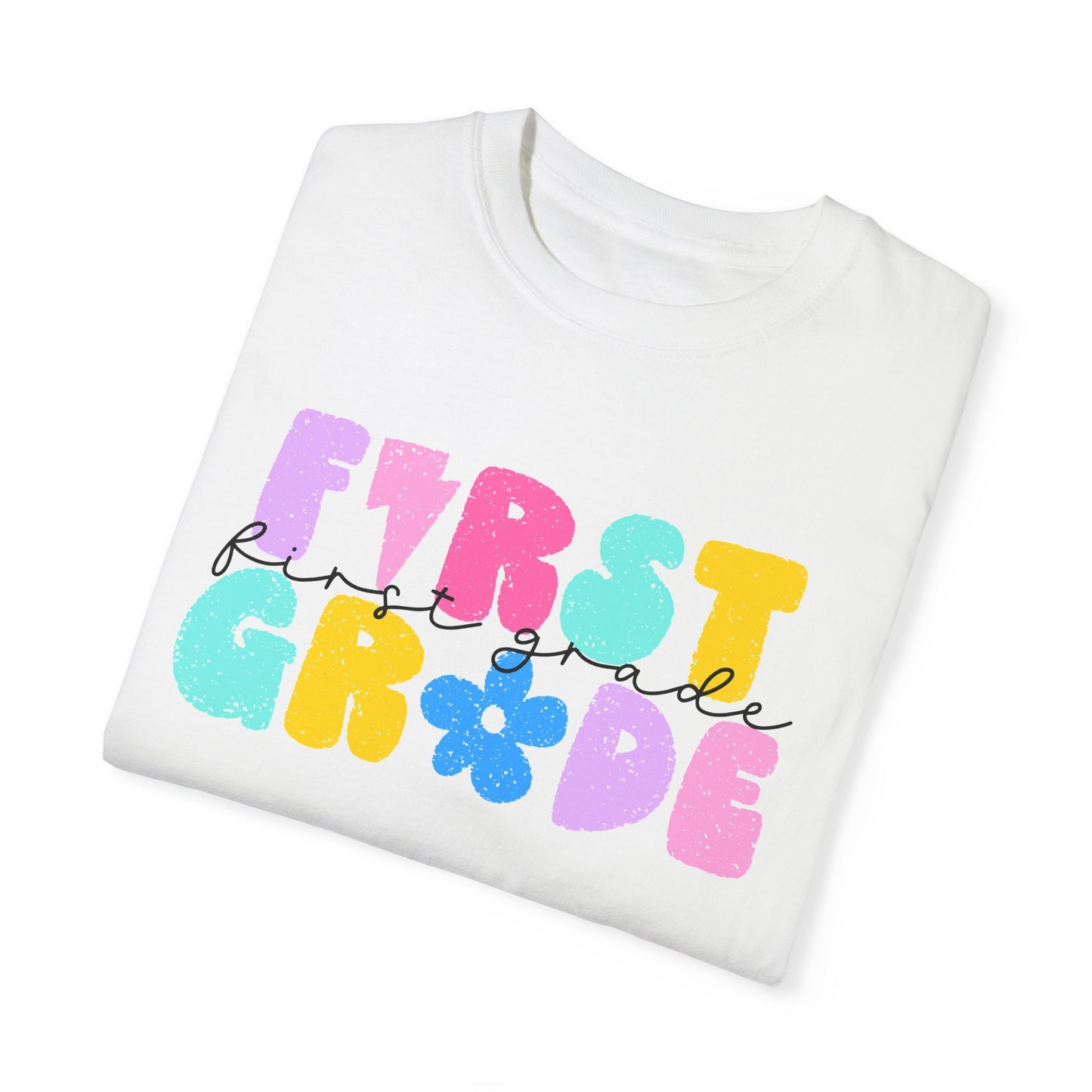 1st Grade Flower Power Tee