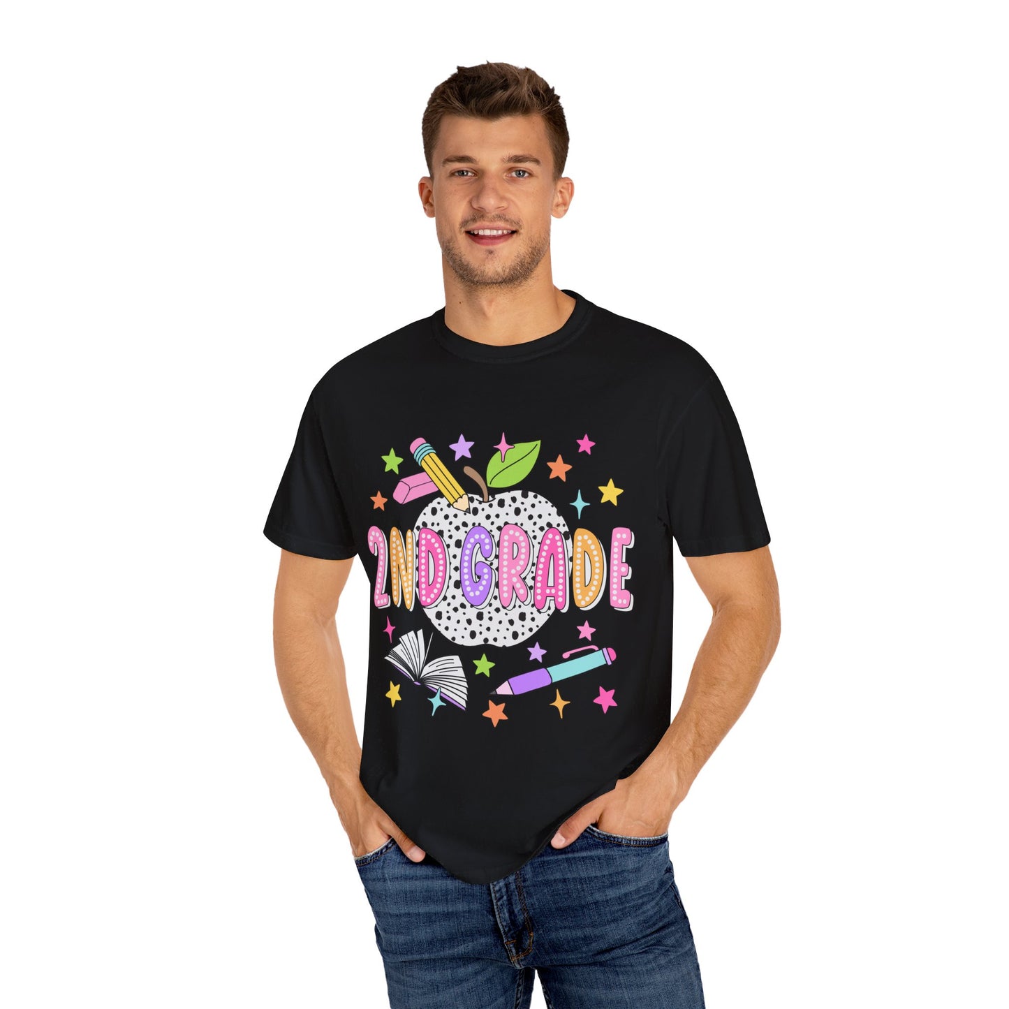 2nd Grade Dalmatian Dot Teacher Tee