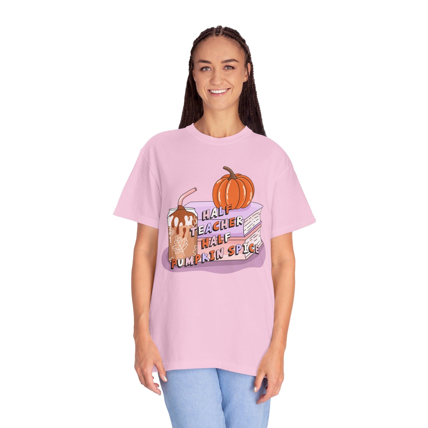 Half Teacher Half Pumpkin Spice Tee