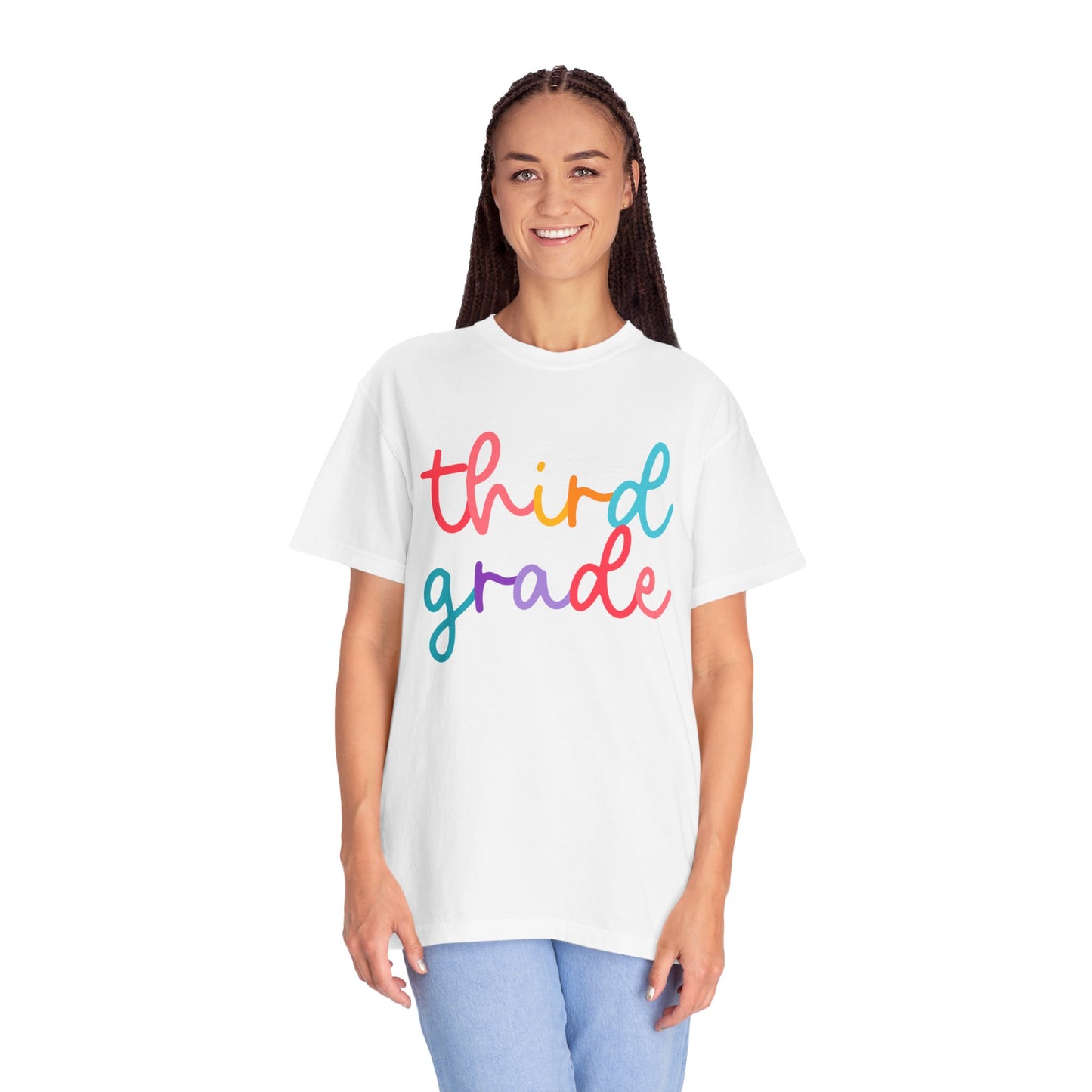 3rd Grade Colorful Cursive Tee