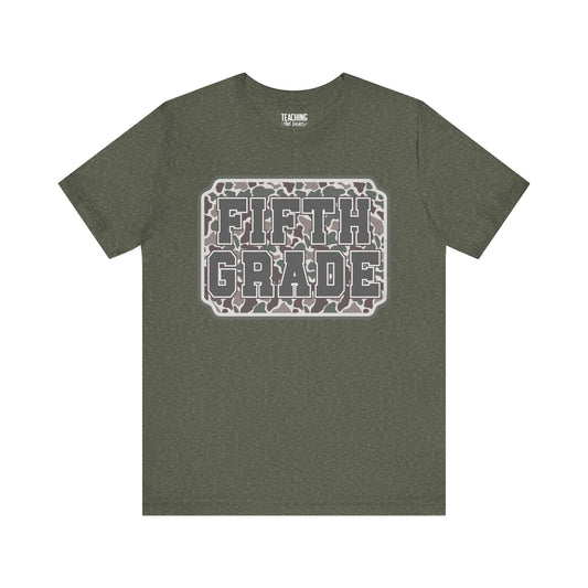 Camo Cutie: Fifth Grade Tee