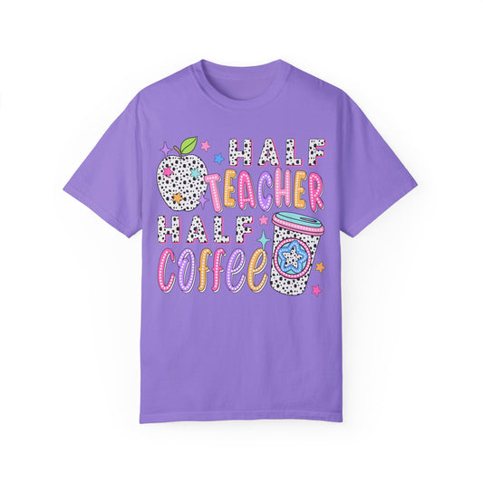 Dalmatian Dot Half Teacher Half Coffee Tee