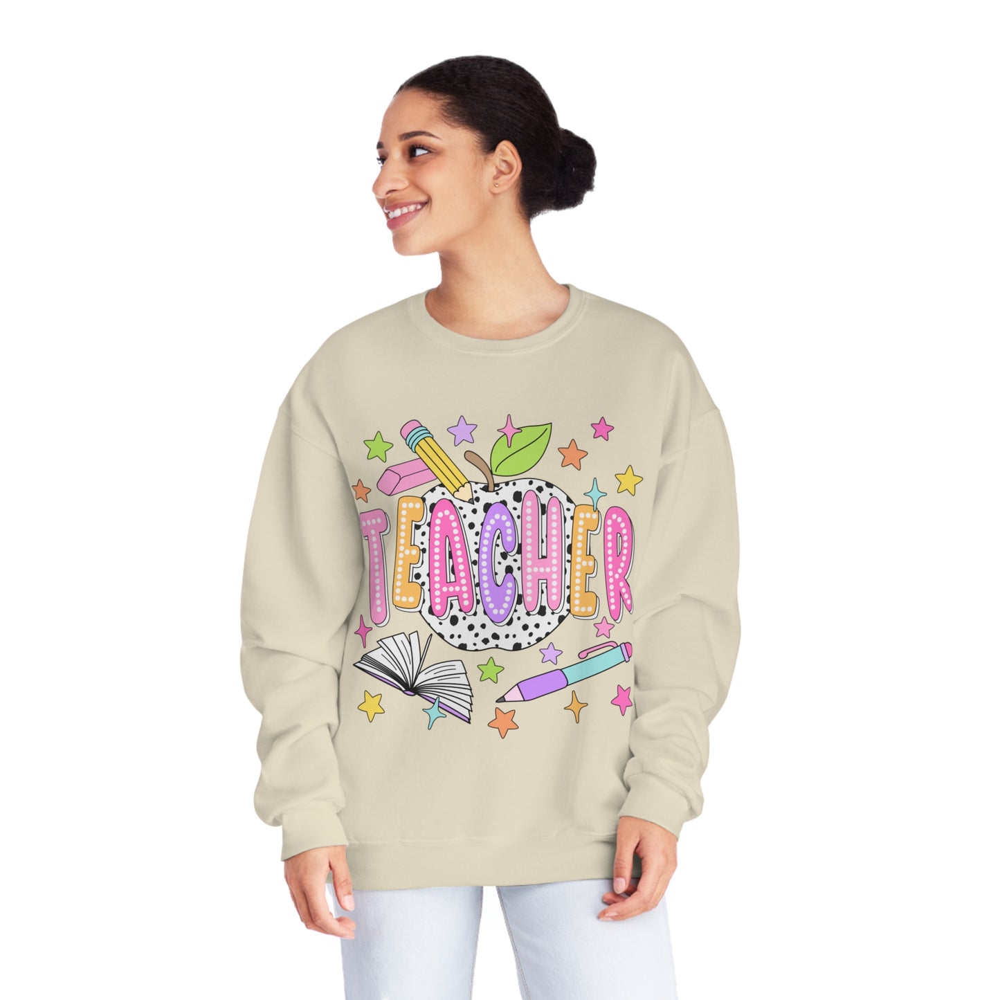 Teacher Dalmatian Crewneck Sweatshirt