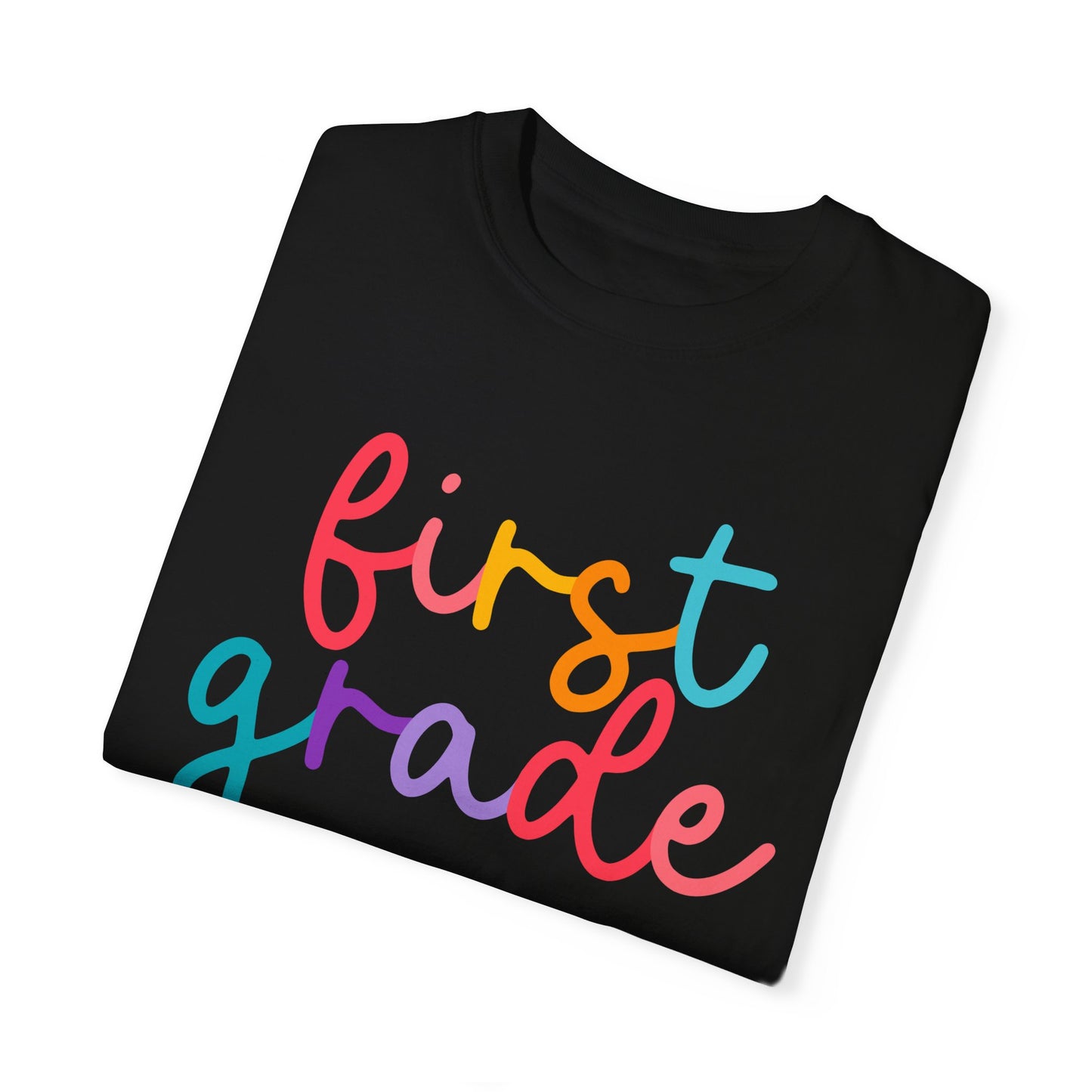 1st Grade Colorful Cursive Tee