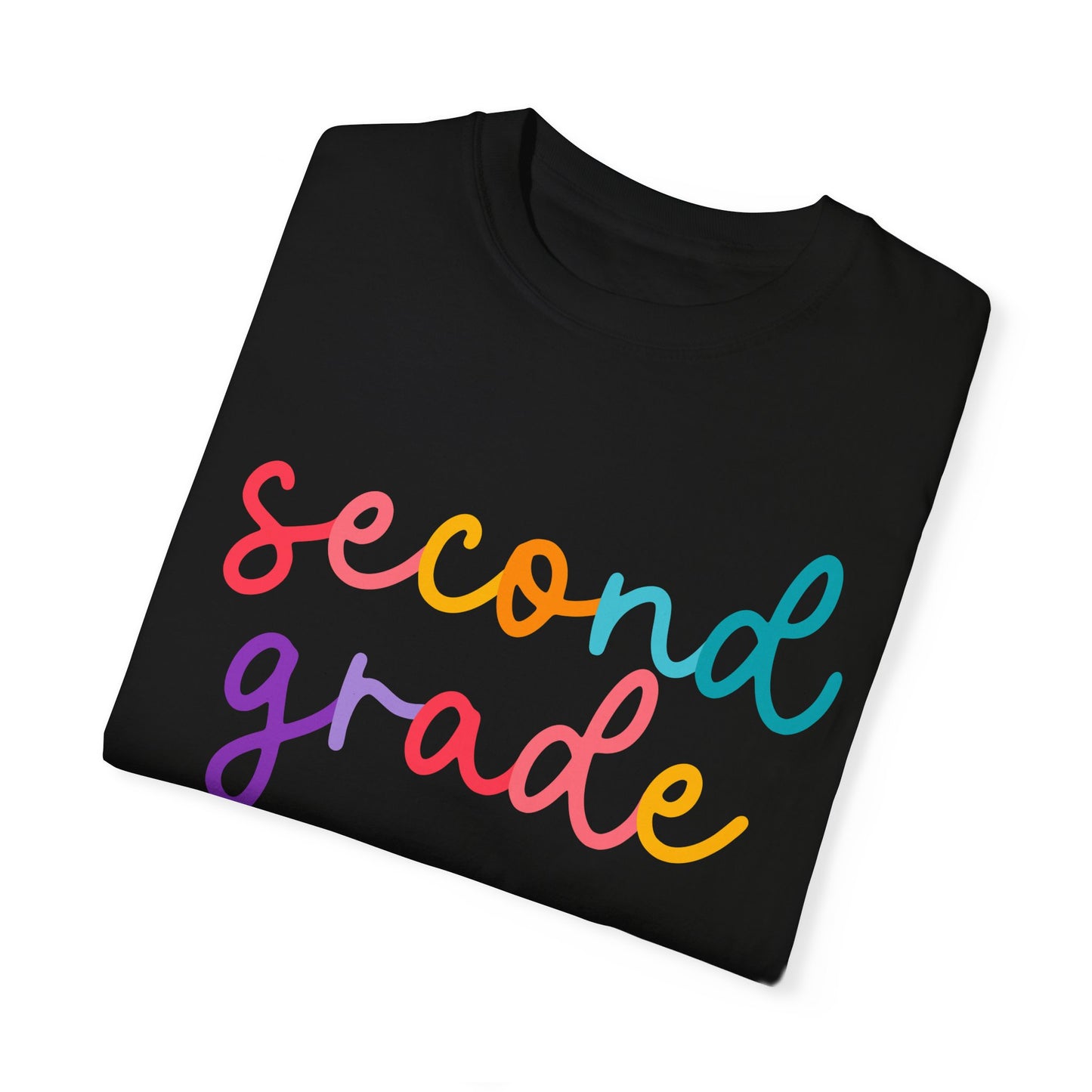 2nd Grade Colorful Cursive Tee