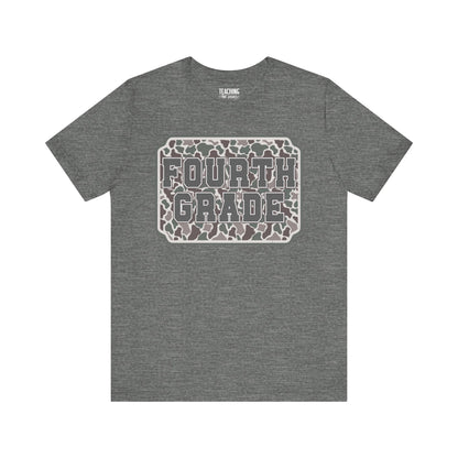 Camo Cutie: Fourth Grade Tee
