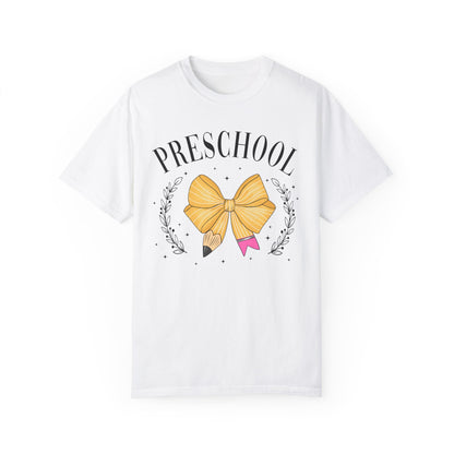 Preschool Bow Teacher Tee