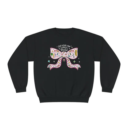 Just A Girl Who Loves Teaching (White Text + Pink) Sweatshirt