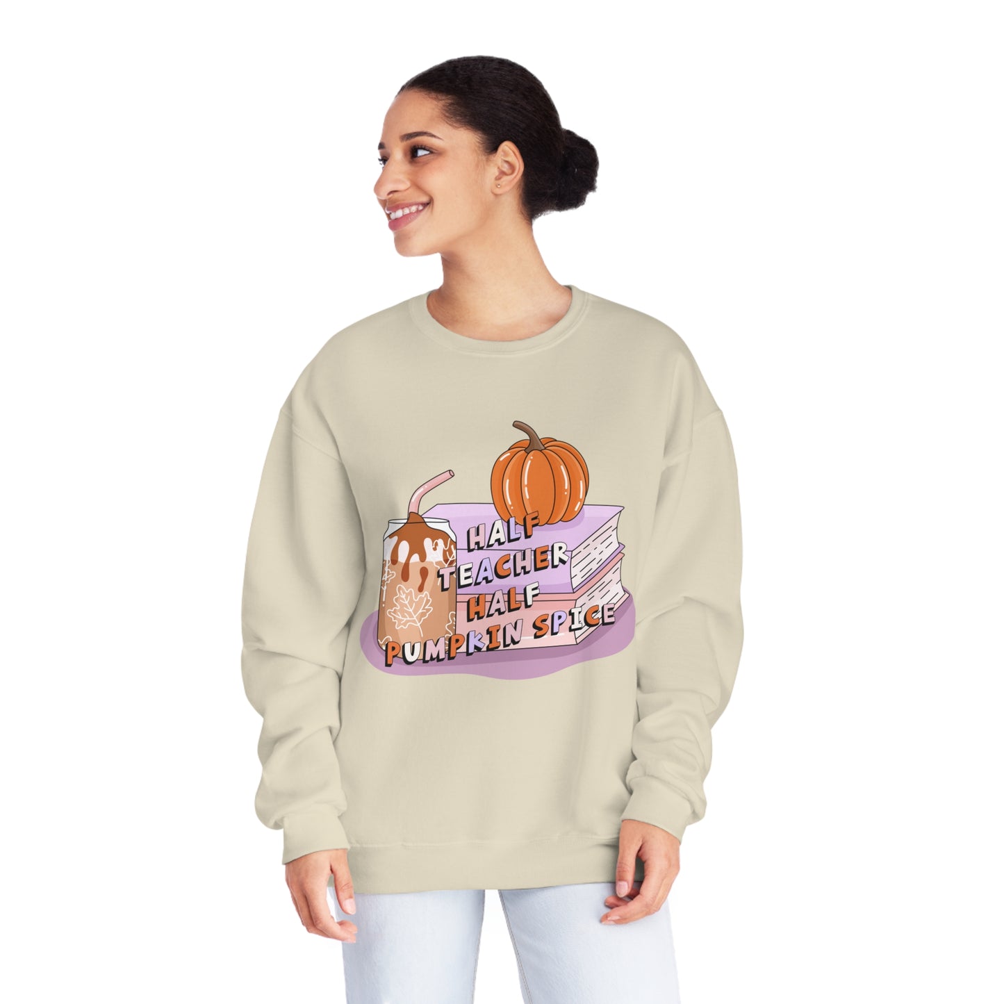 Half Teacher Half Pumpkin Spice Sweatshirt