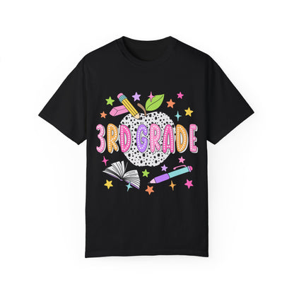 3rd Grade Dalmatian Dot Teacher Tee