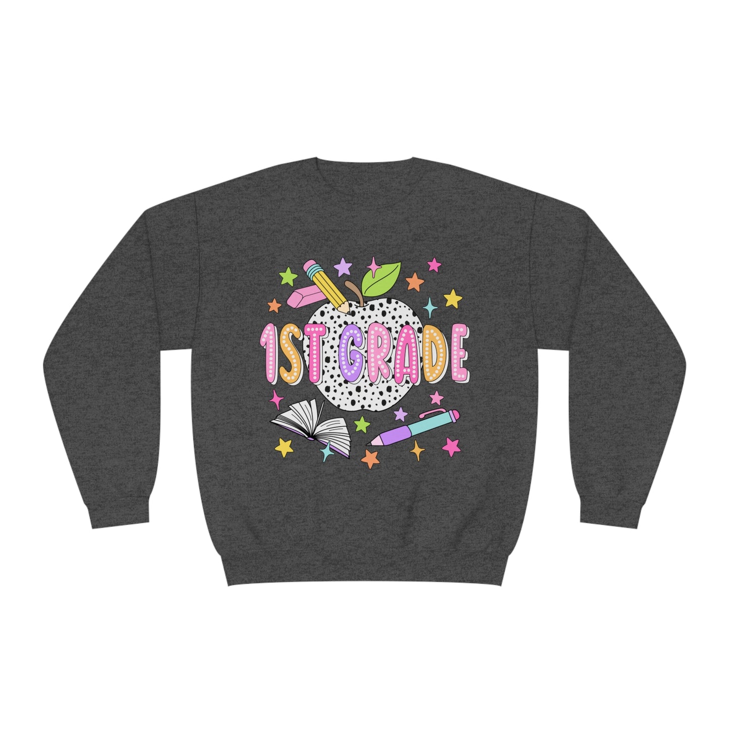 1st Grade Dalmatian Crewneck Sweatshirt